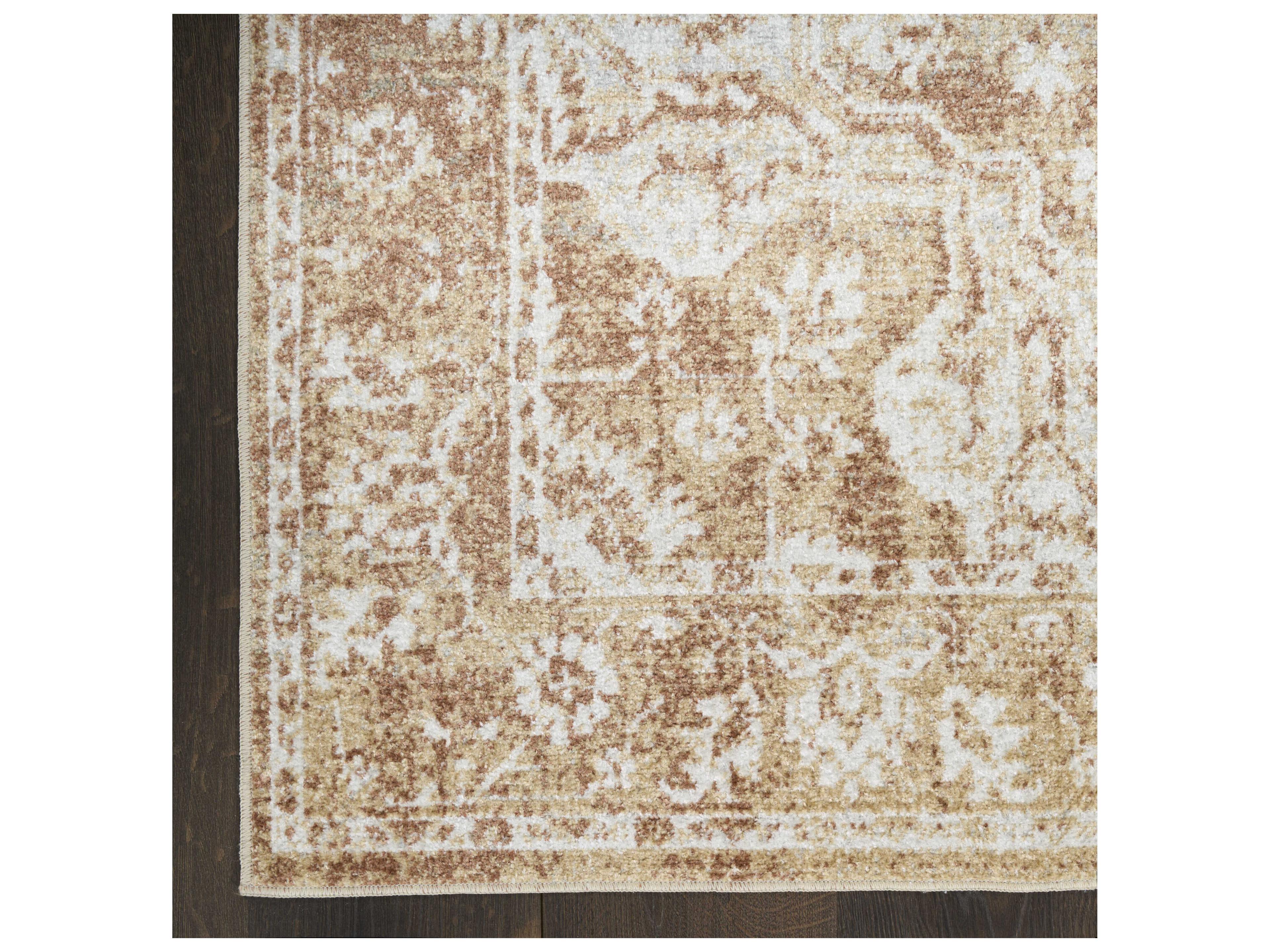 Nourison Astra Machine Washable Bordered Runner Area Rug