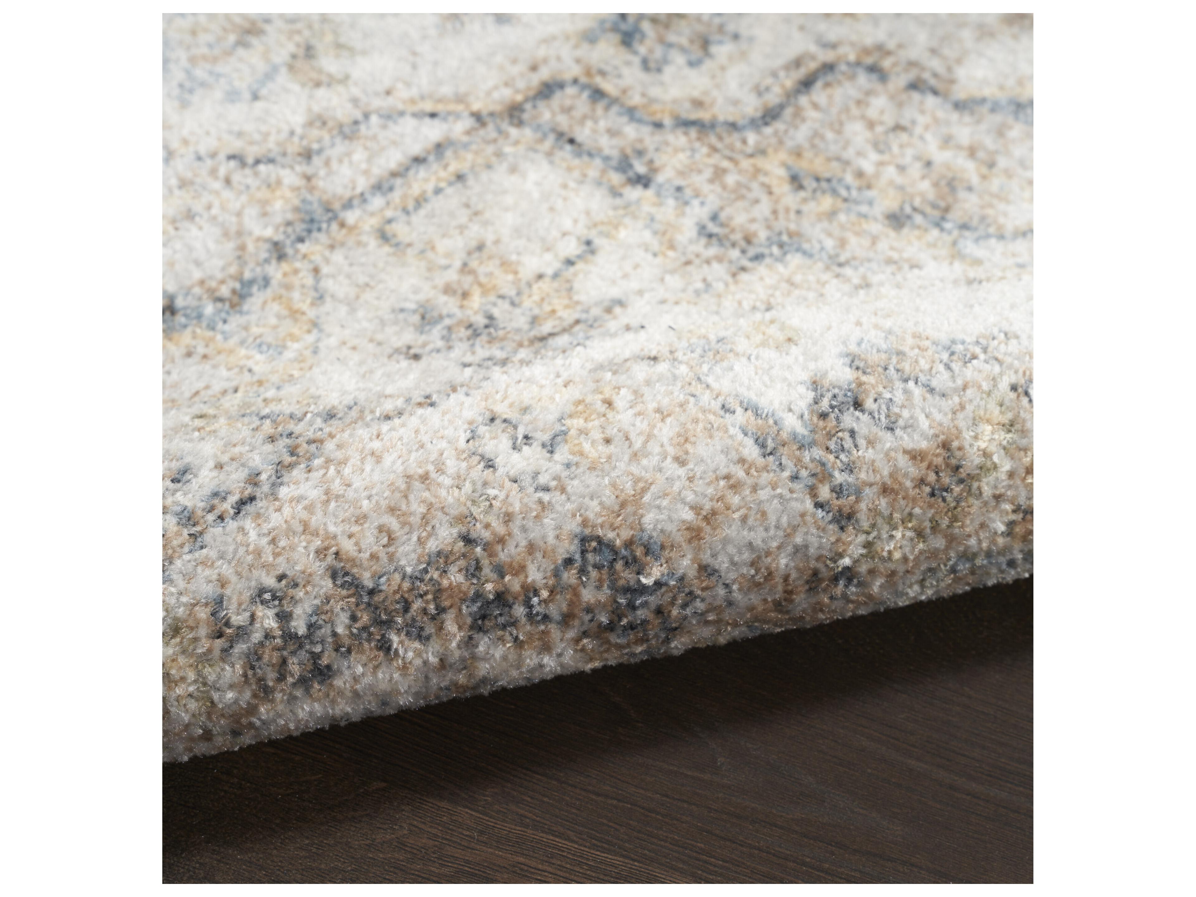 Nourison Astra Machine Washable Bordered Runner Area Rug