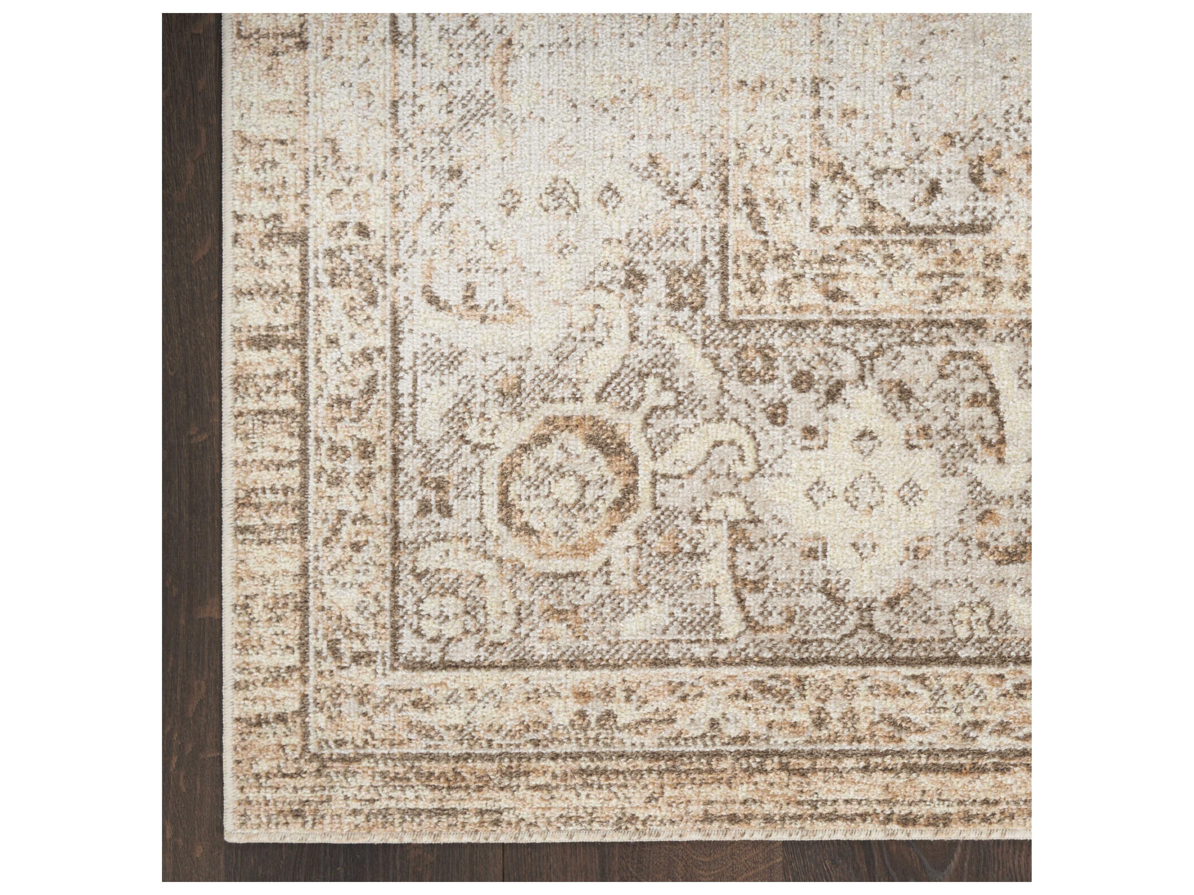 Nourison Astra Machine Washable Bordered Runner Area Rug