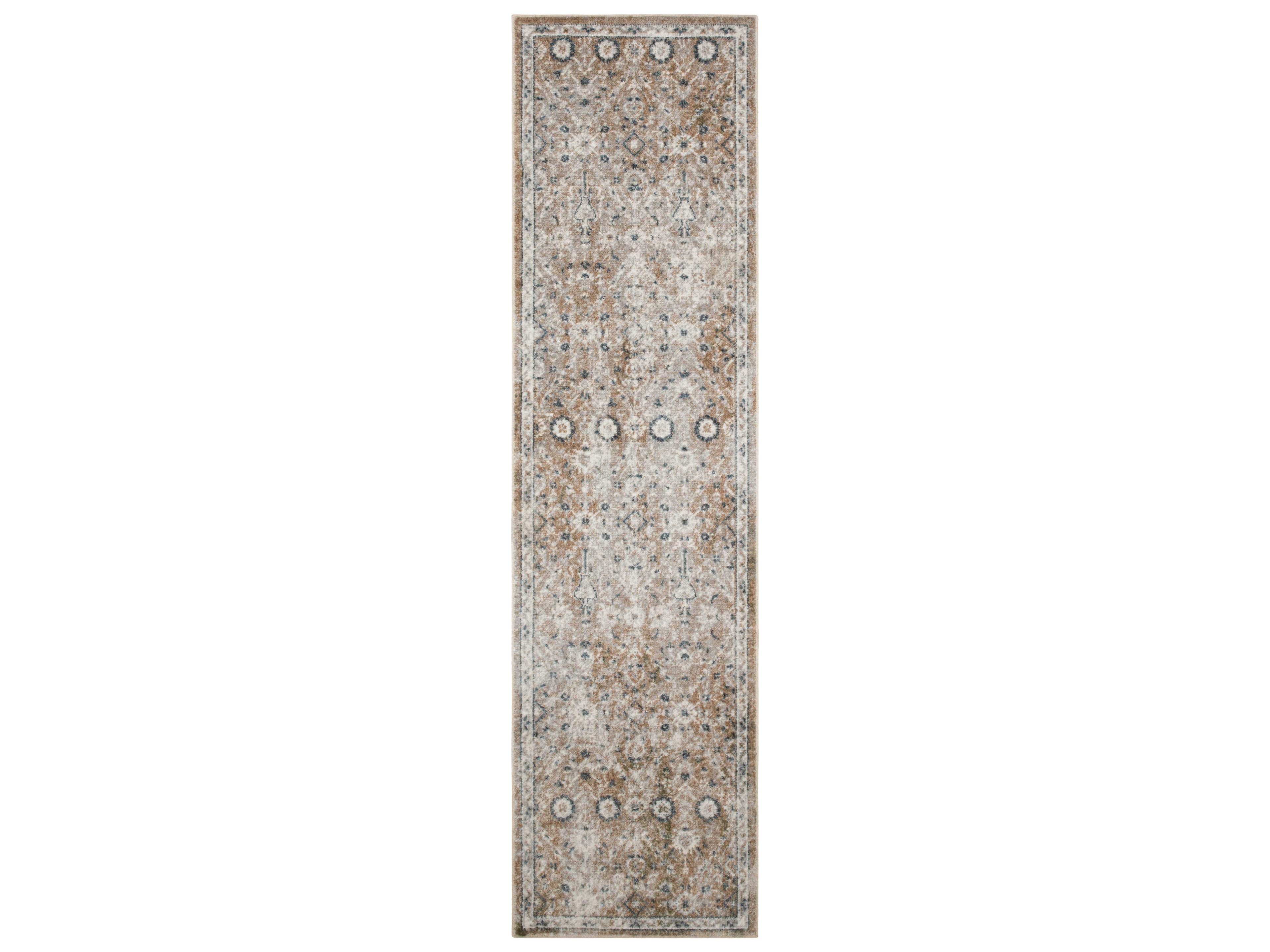 Nourison Astra Machine Washable Bordered Runner Area Rug