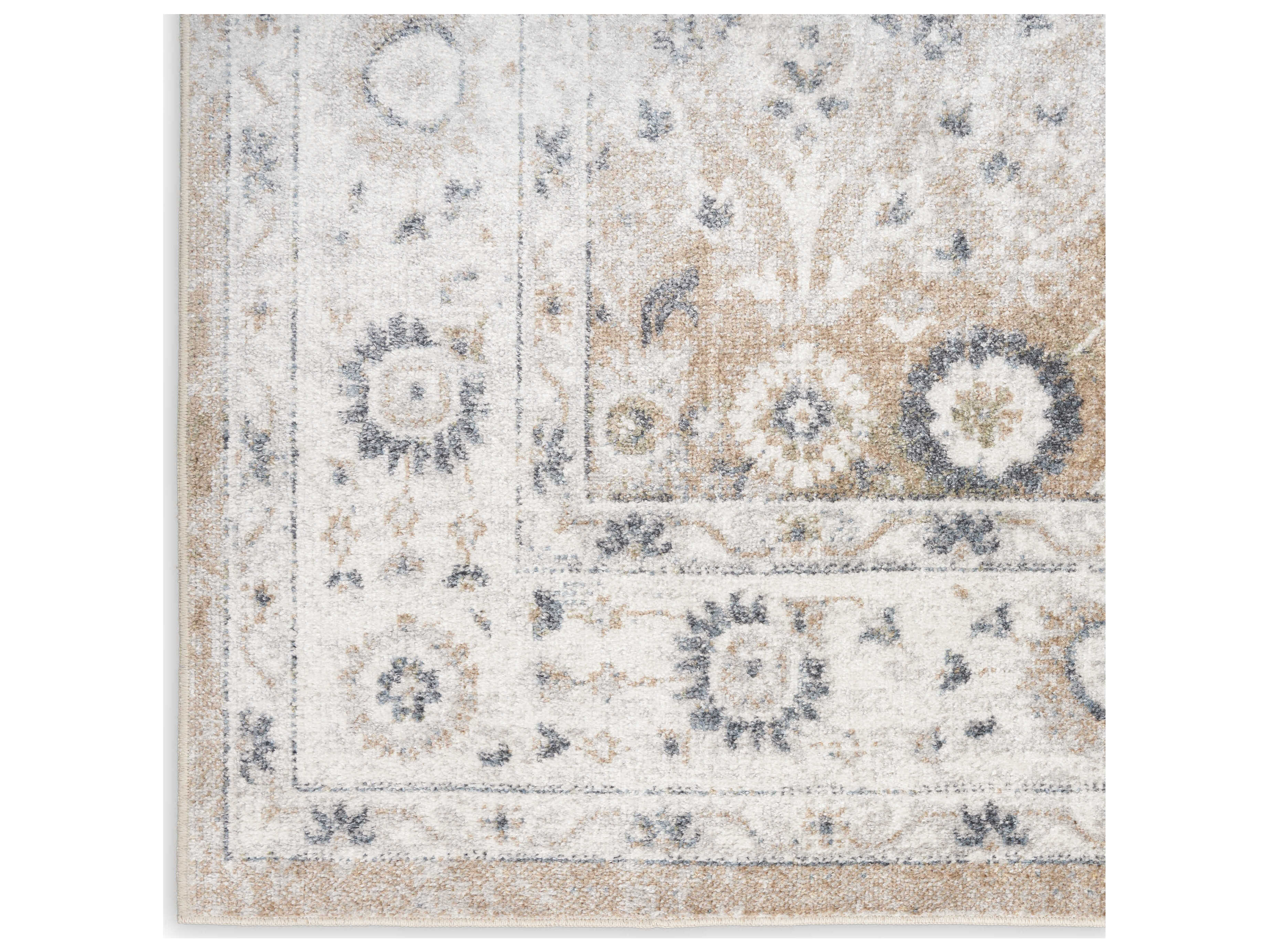 Nourison Astra Machine Washable Bordered Runner Area Rug