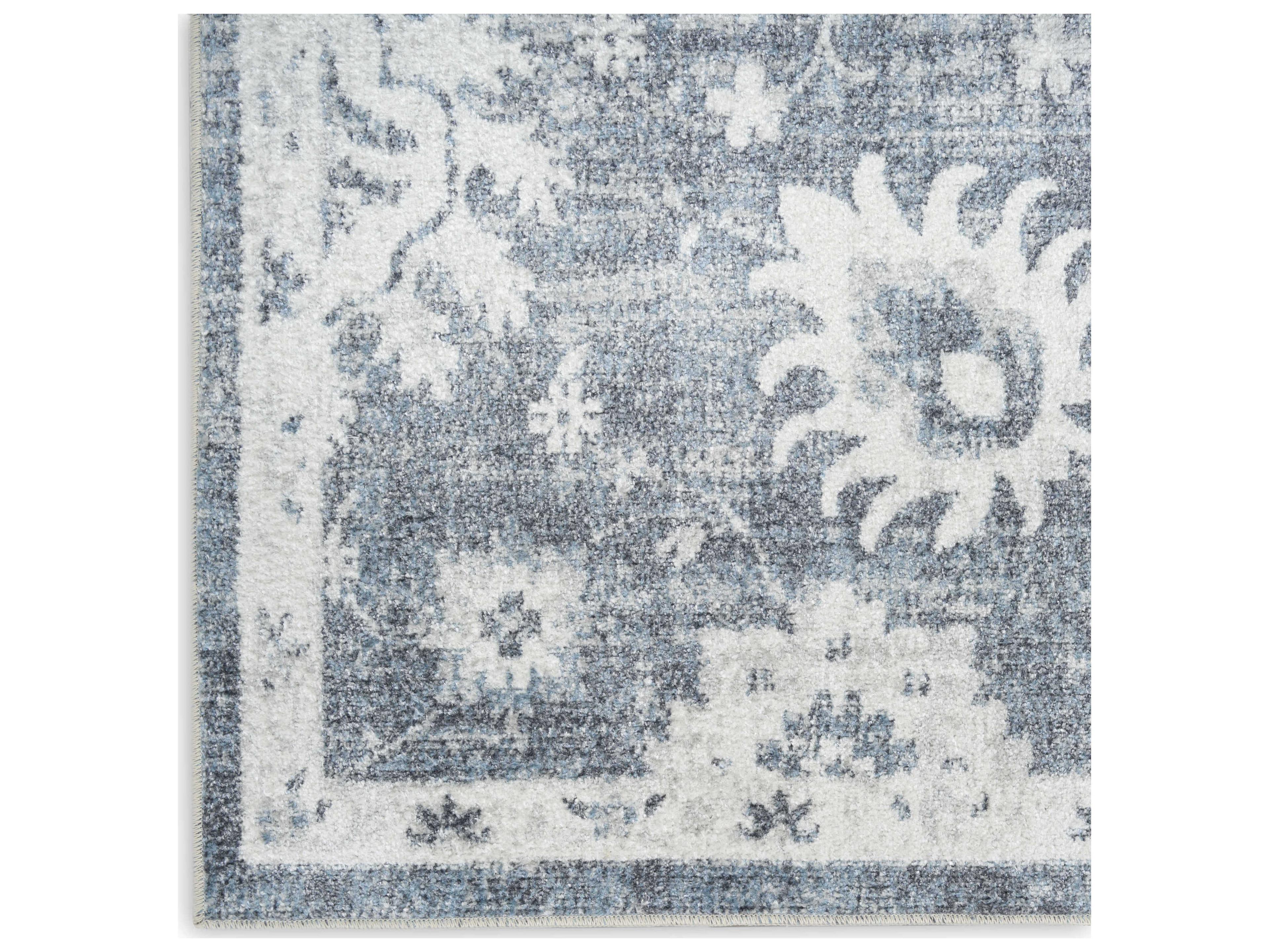 Nourison Astra Machine Washable Bordered Runner Area Rug