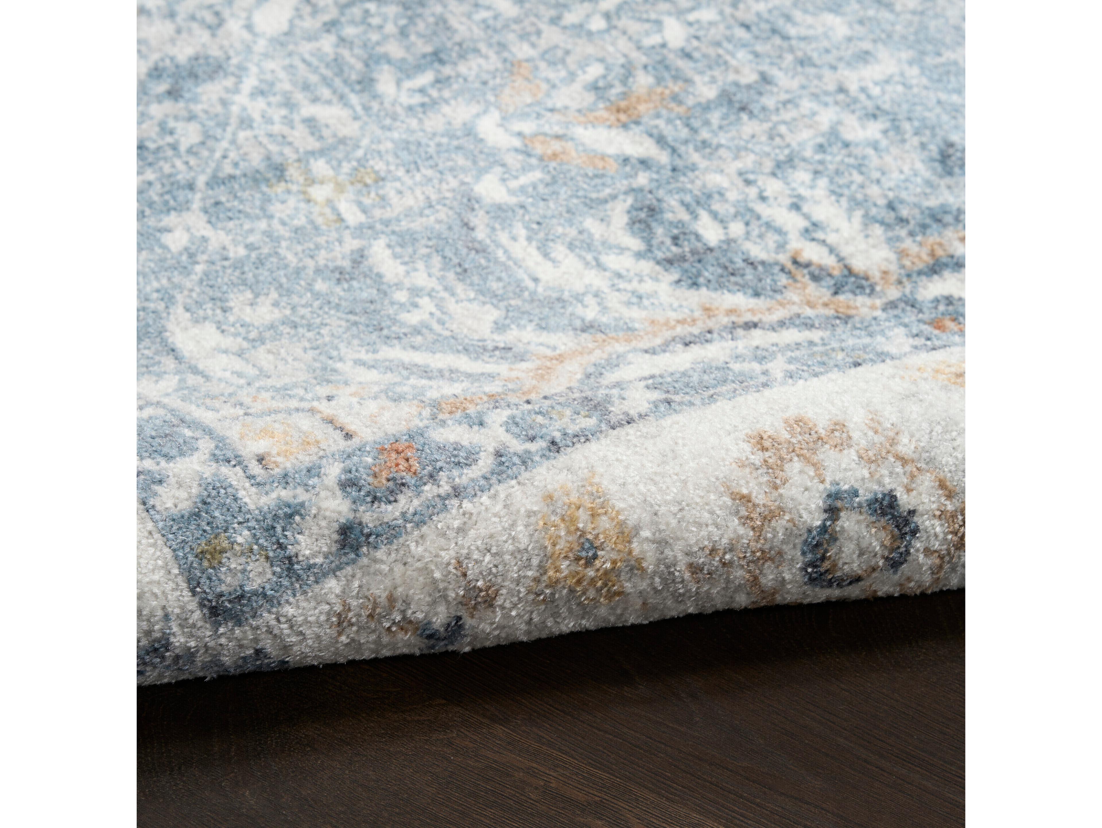 Nourison Astra Machine Washable Bordered Runner Area Rug