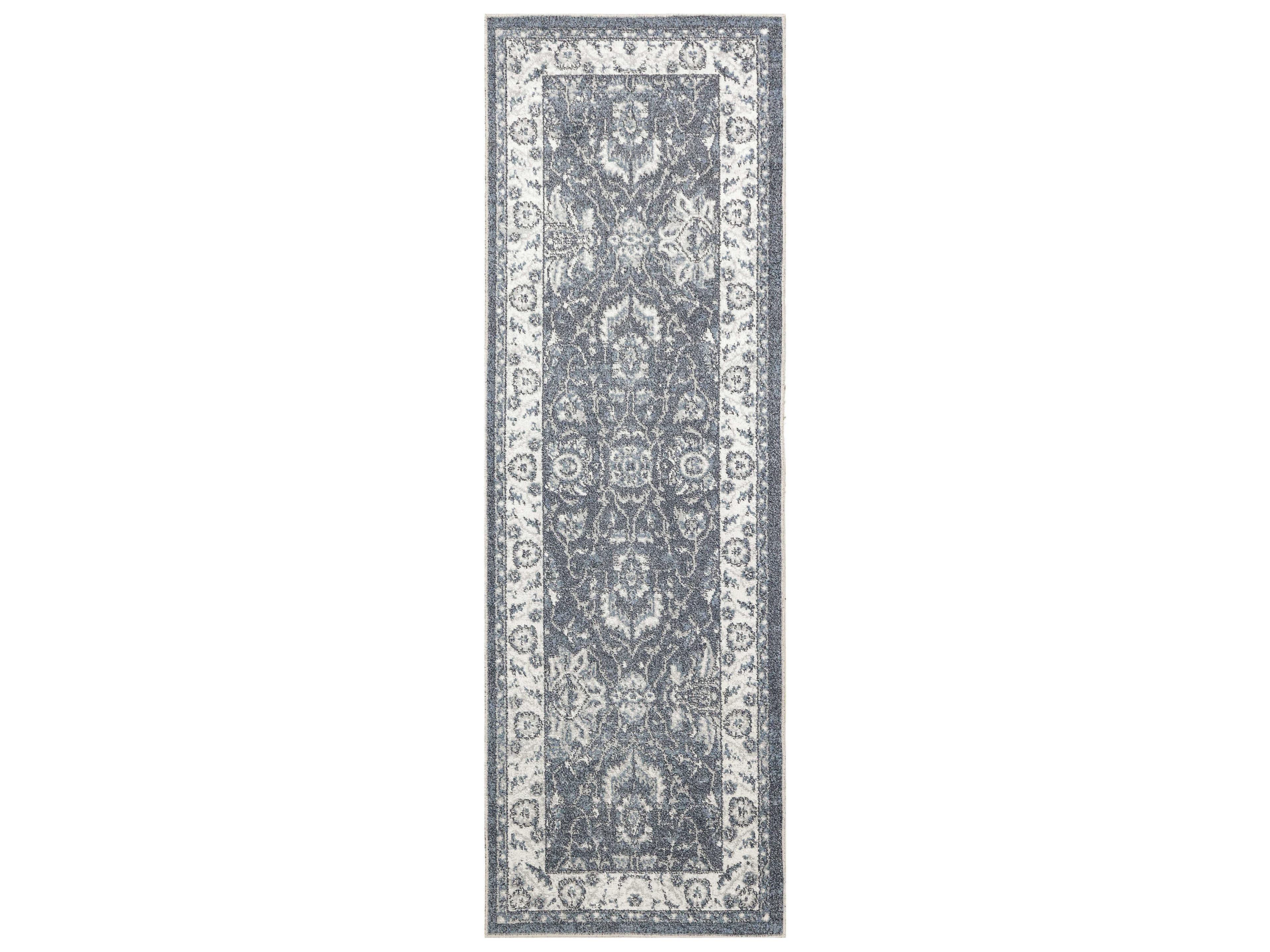 Nourison Astra Machine Washable Bordered Runner Area Rug