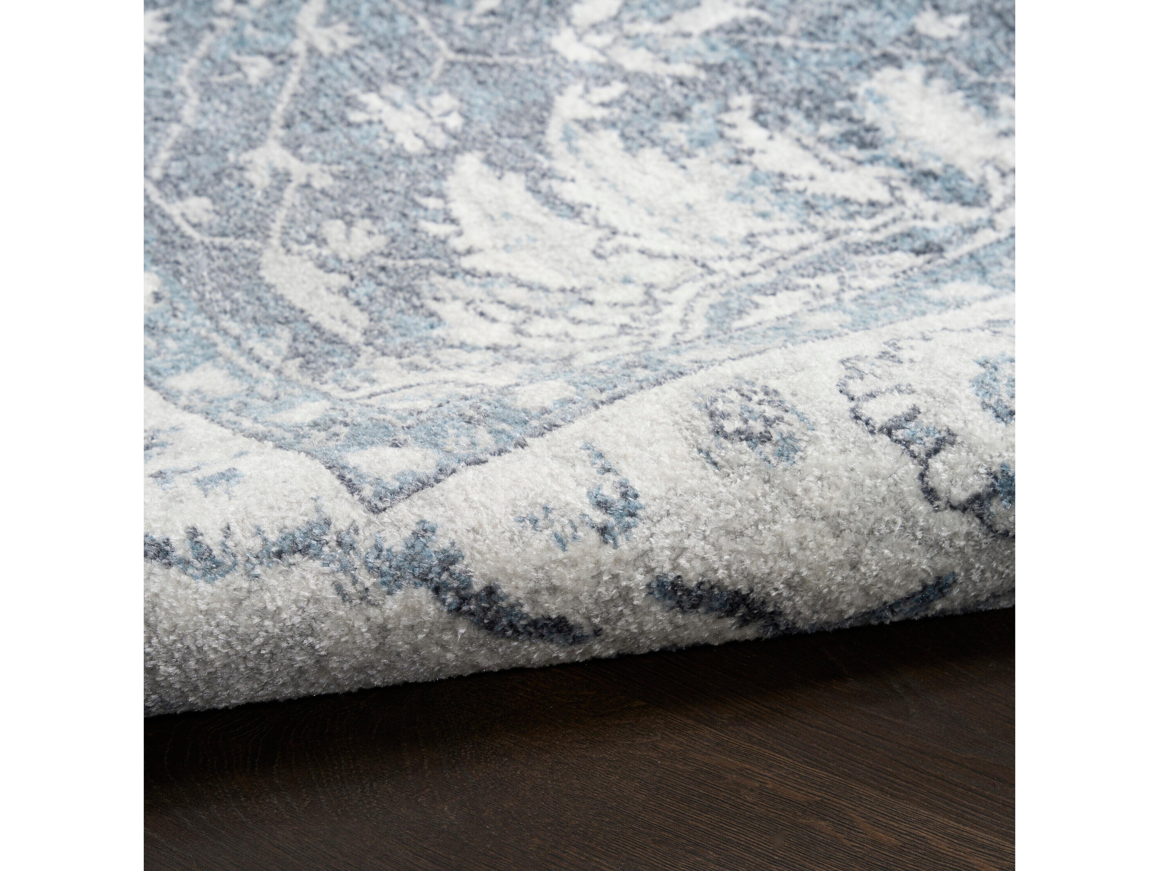 Nourison Astra Machine Washable Bordered Runner Area Rug