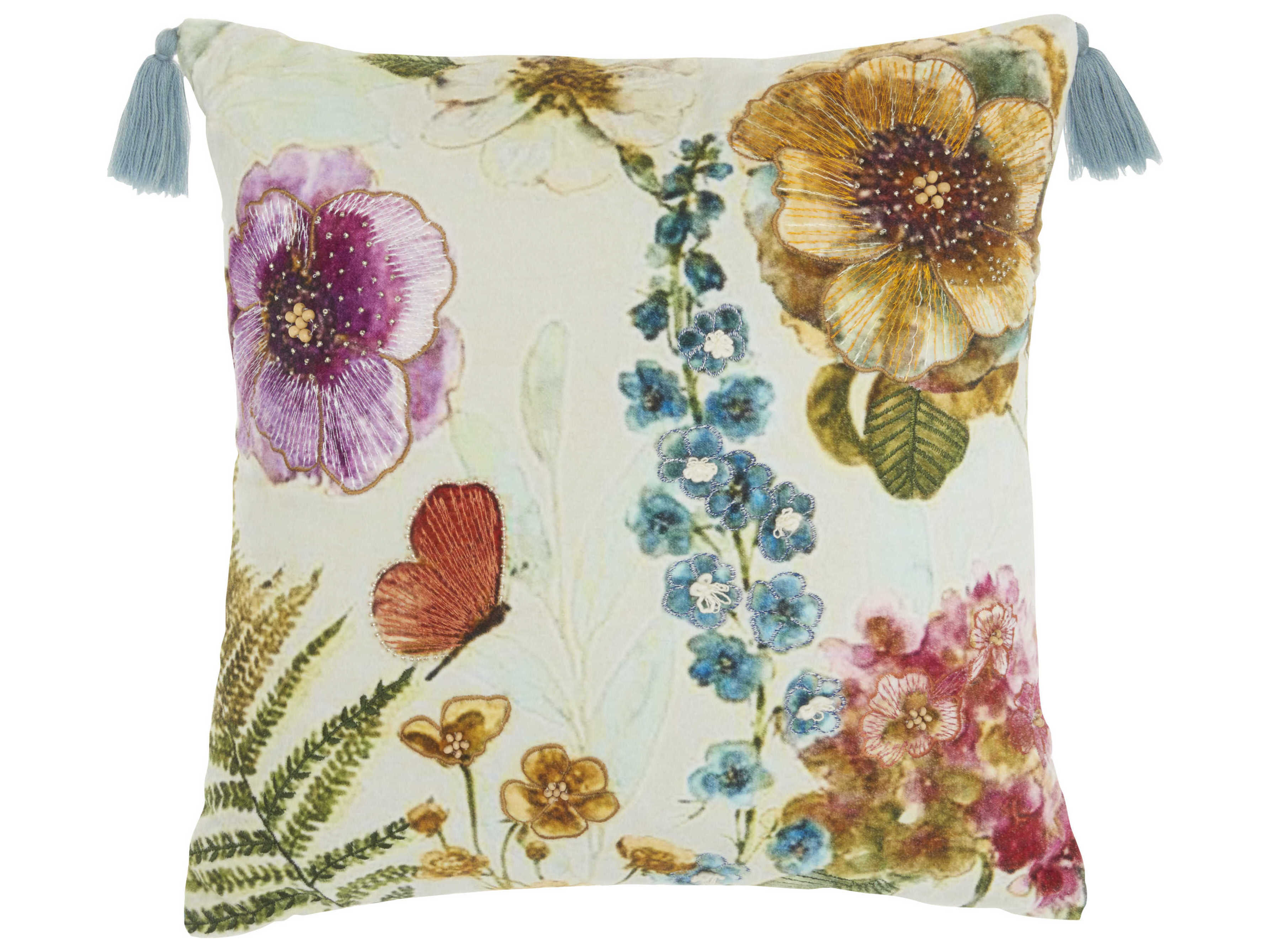Nourison Sofia Multicolor 18" x 18" Pillow