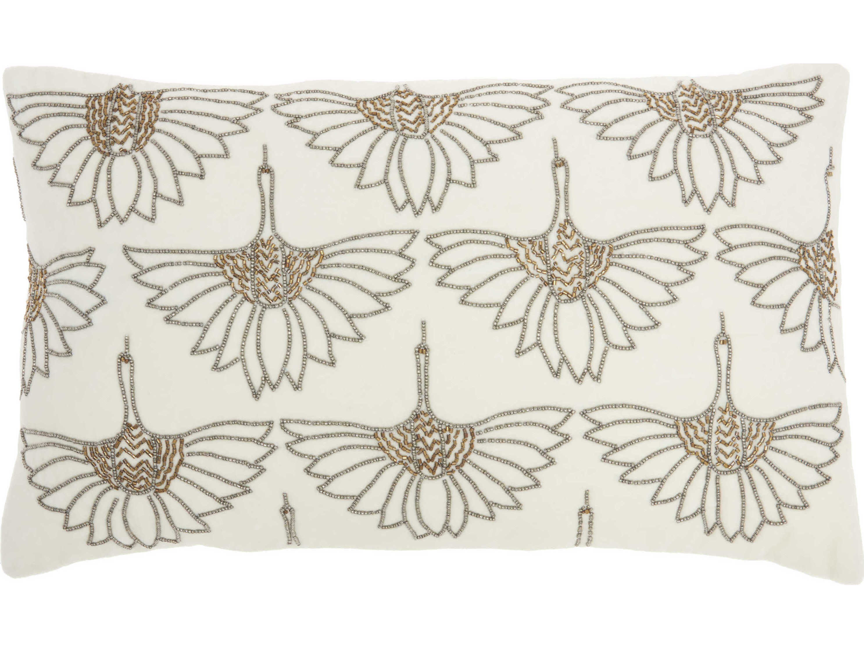 Nourison Sofia Ivory 12" x 20" Pillow