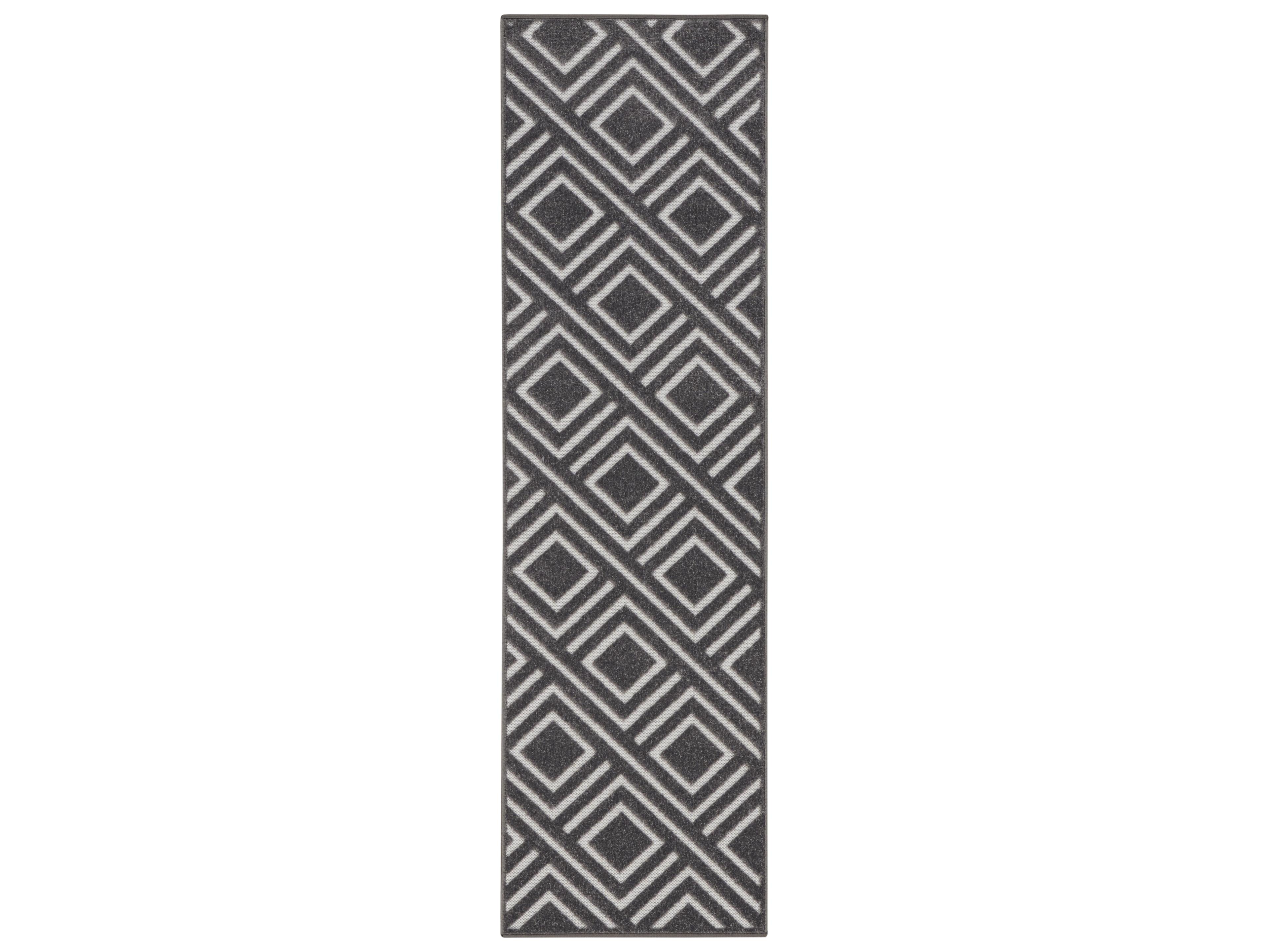 Nourison Care Free Geometric Runner Area Rug