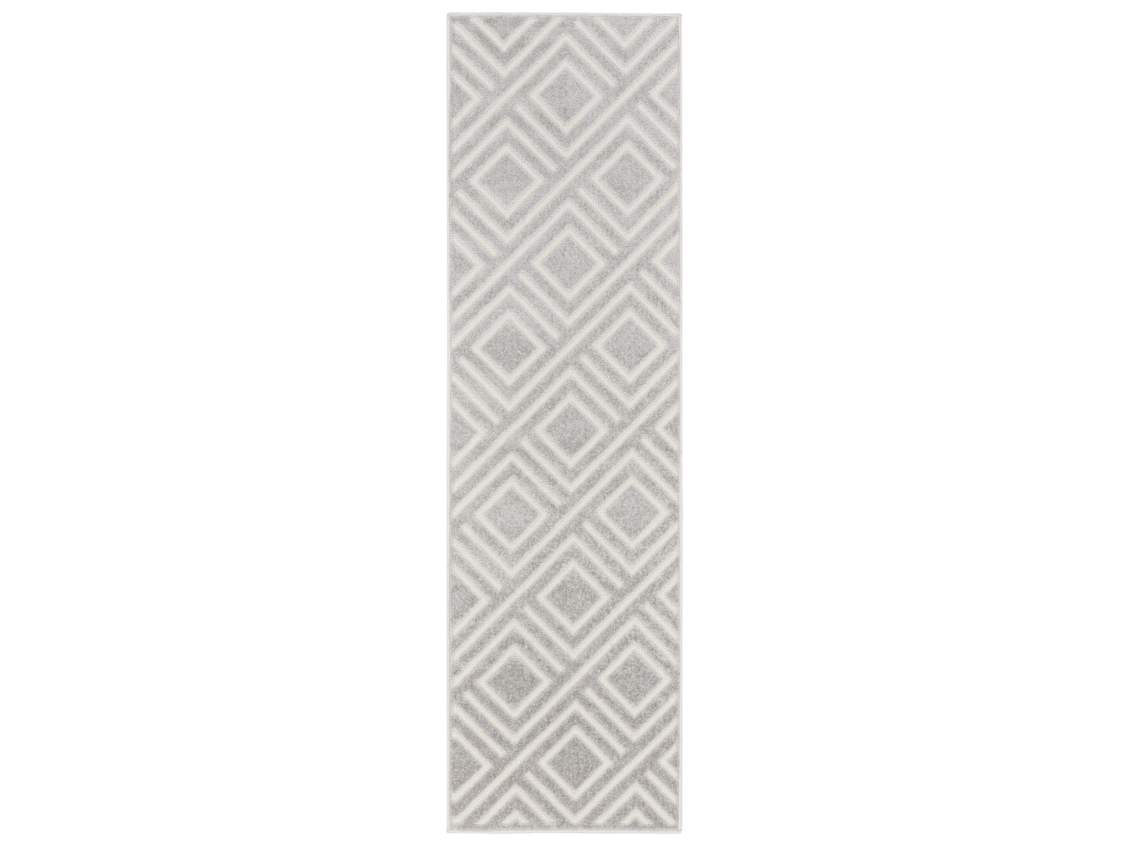 Nourison Care Free Geometric Runner Area Rug