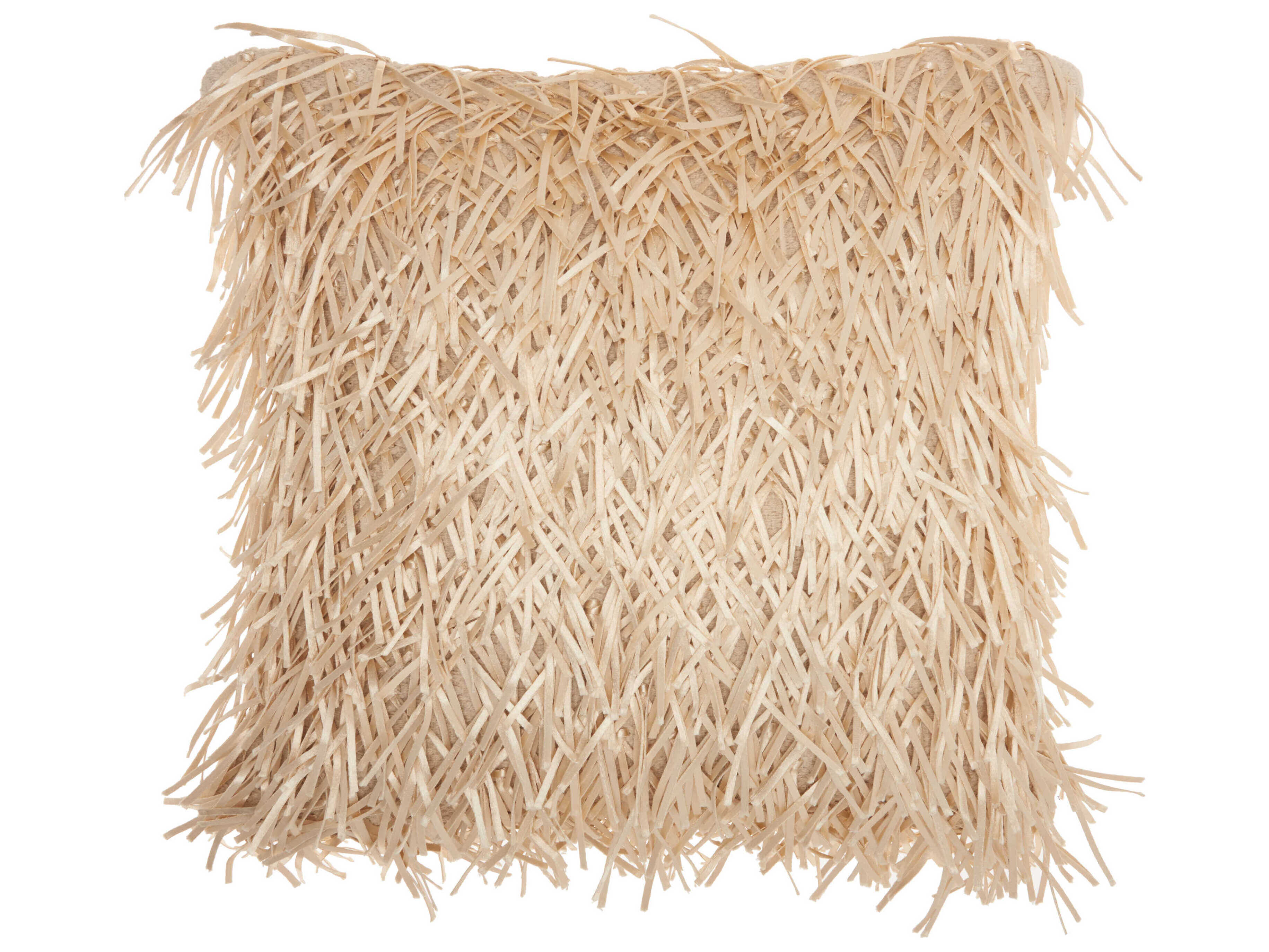 Nourison Shag Cream 20" x 20" Pillow