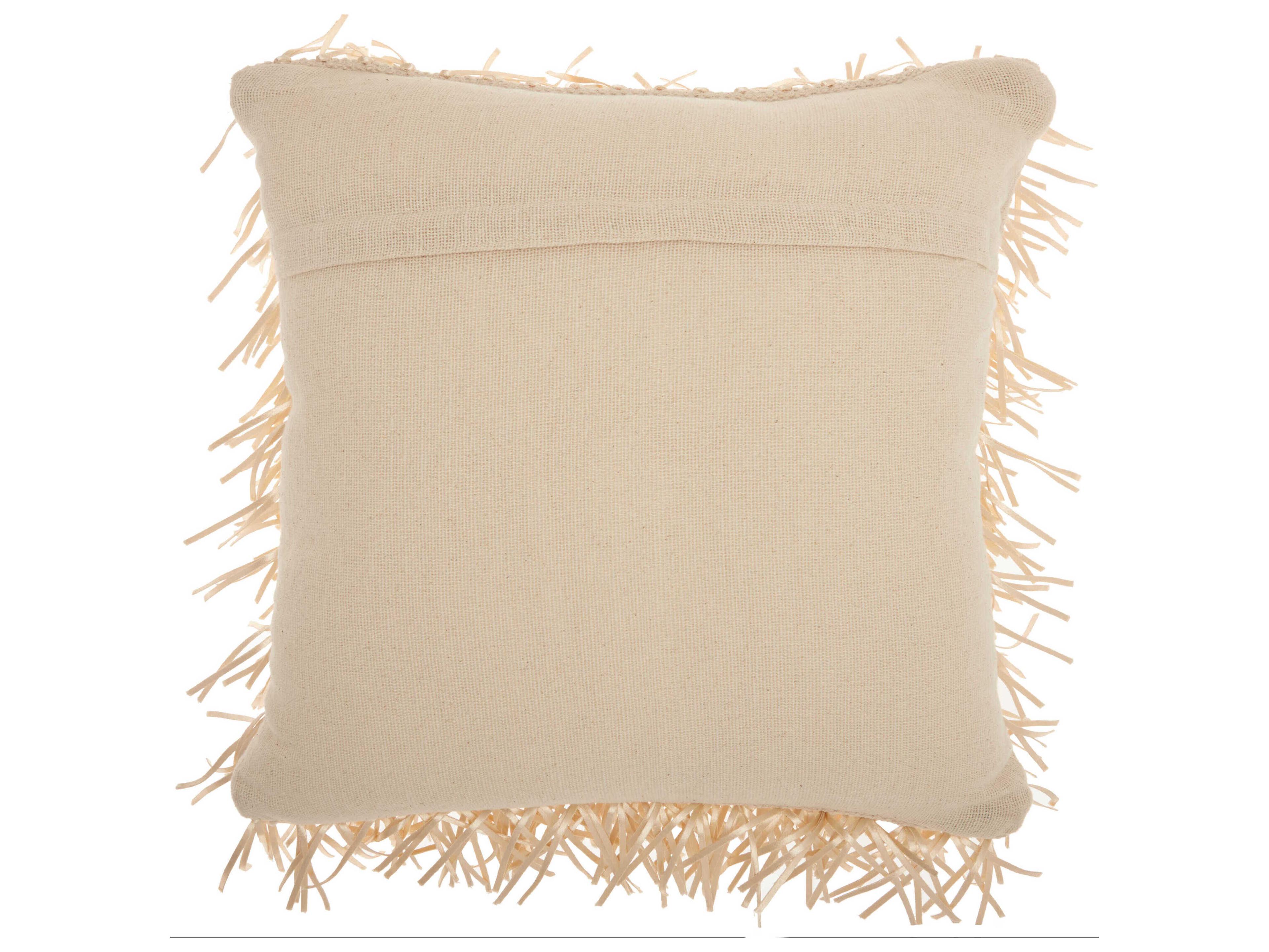 Nourison Shag Cream 20" x 20" Pillow