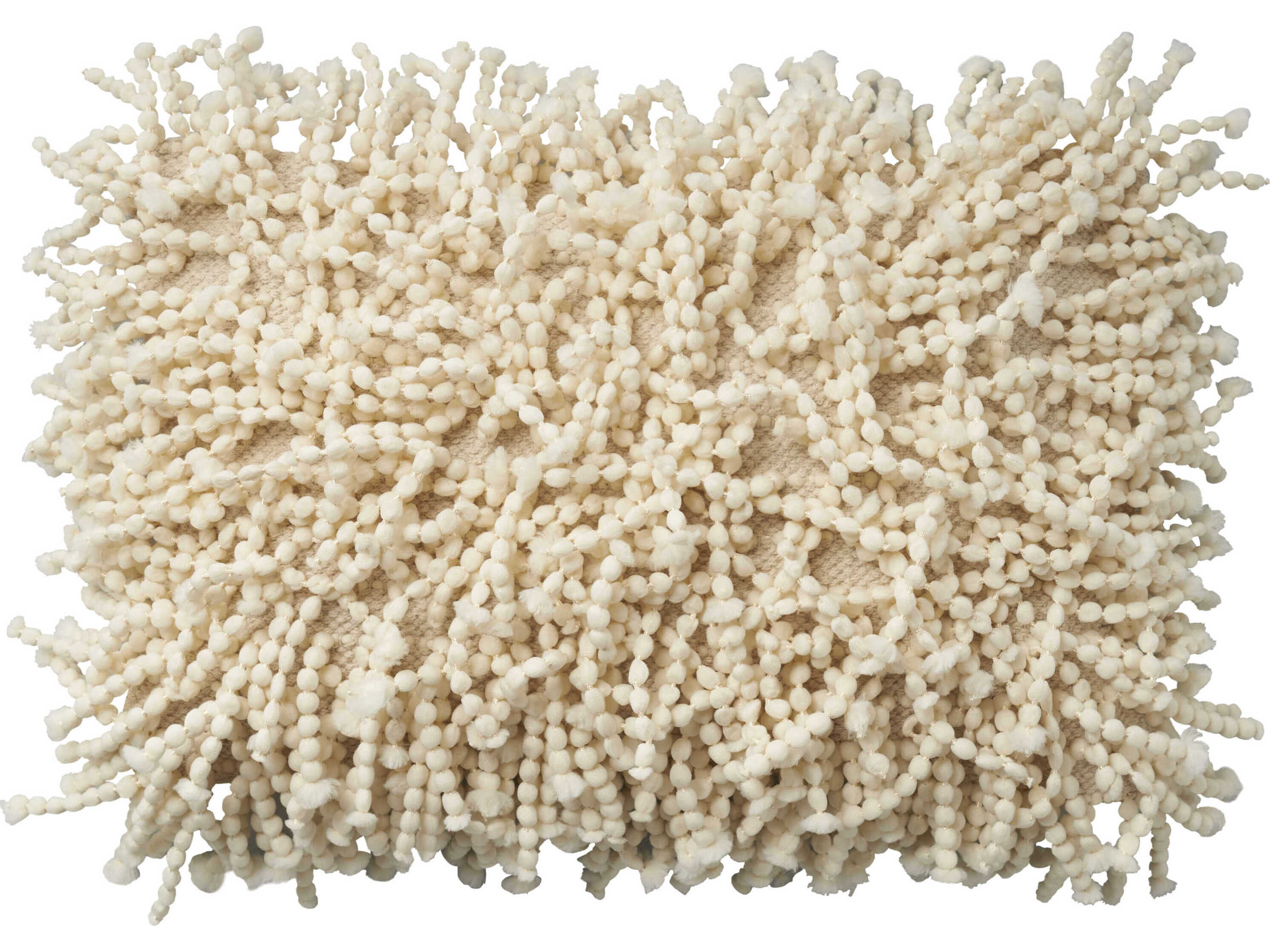 Nourison Shag Ivory Pillow