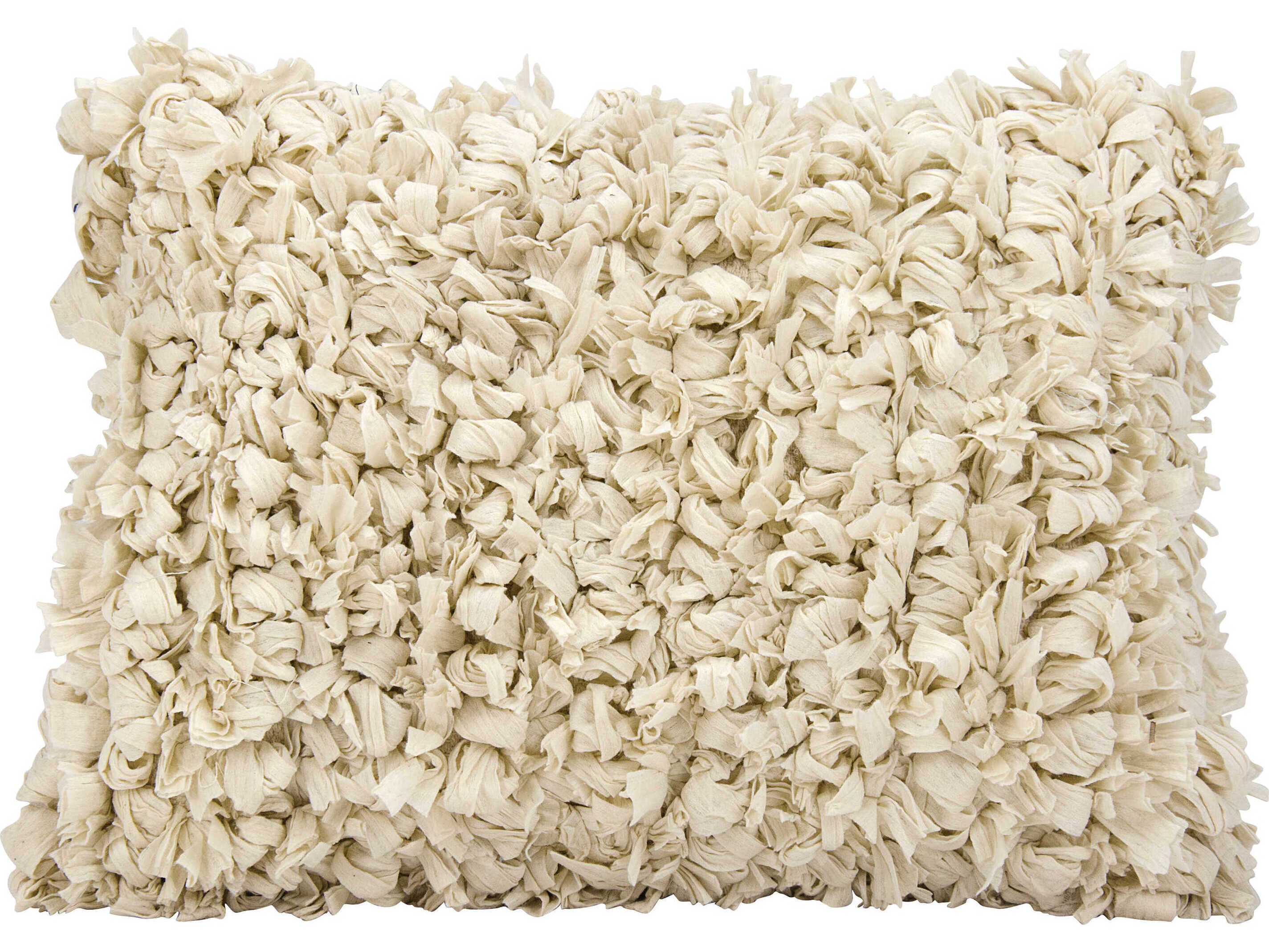 Nourison Shag Beige Pillow