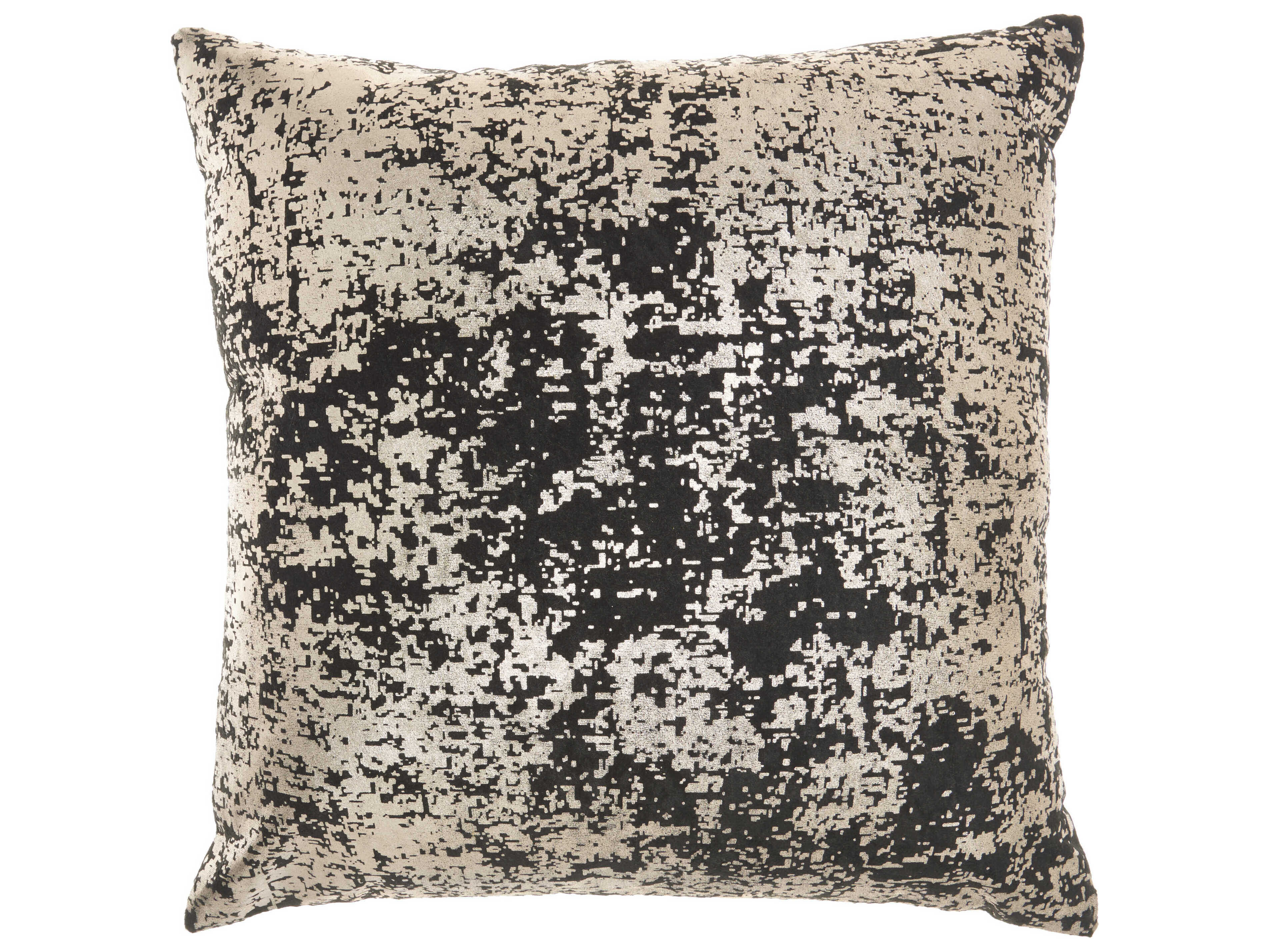 Nourison Luminescence Black Rose Gold 20" x 20" Pillow
