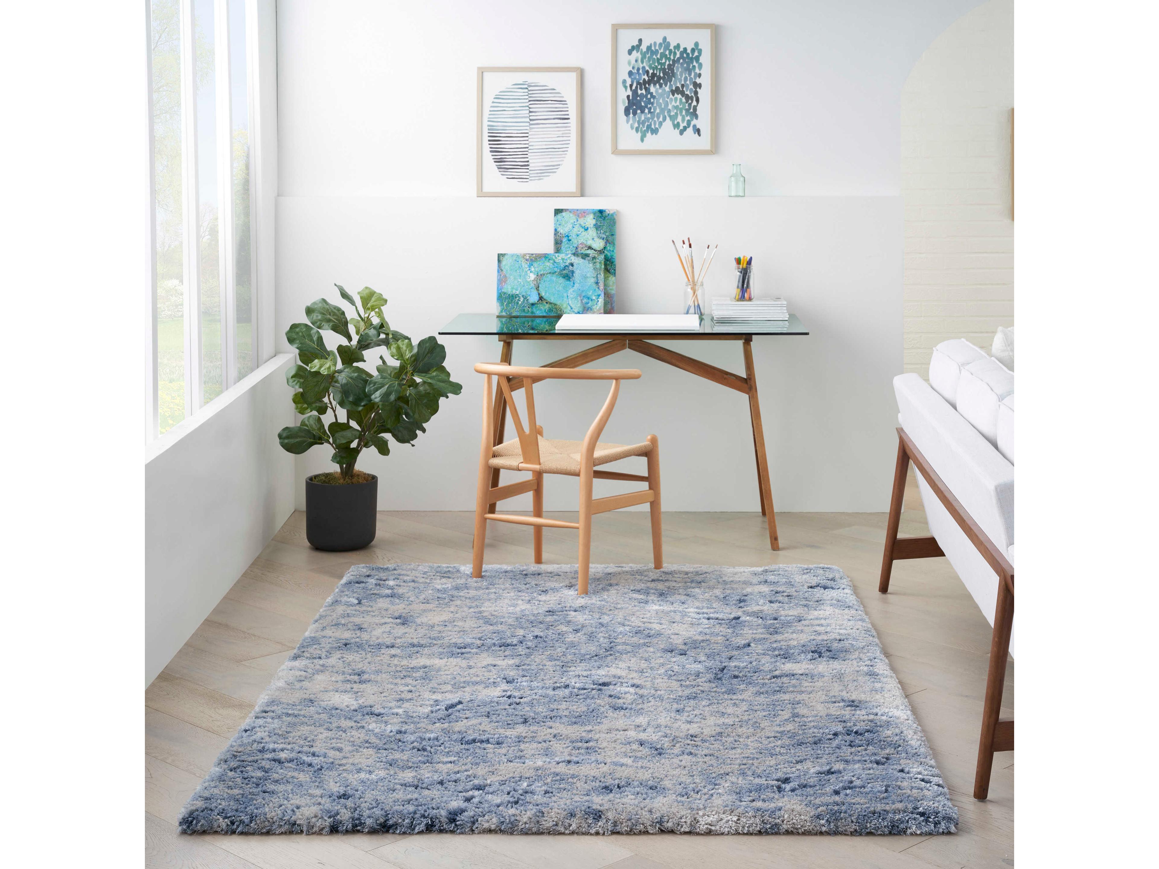 Nourison Dreamy Shag Abstract Area Rug
