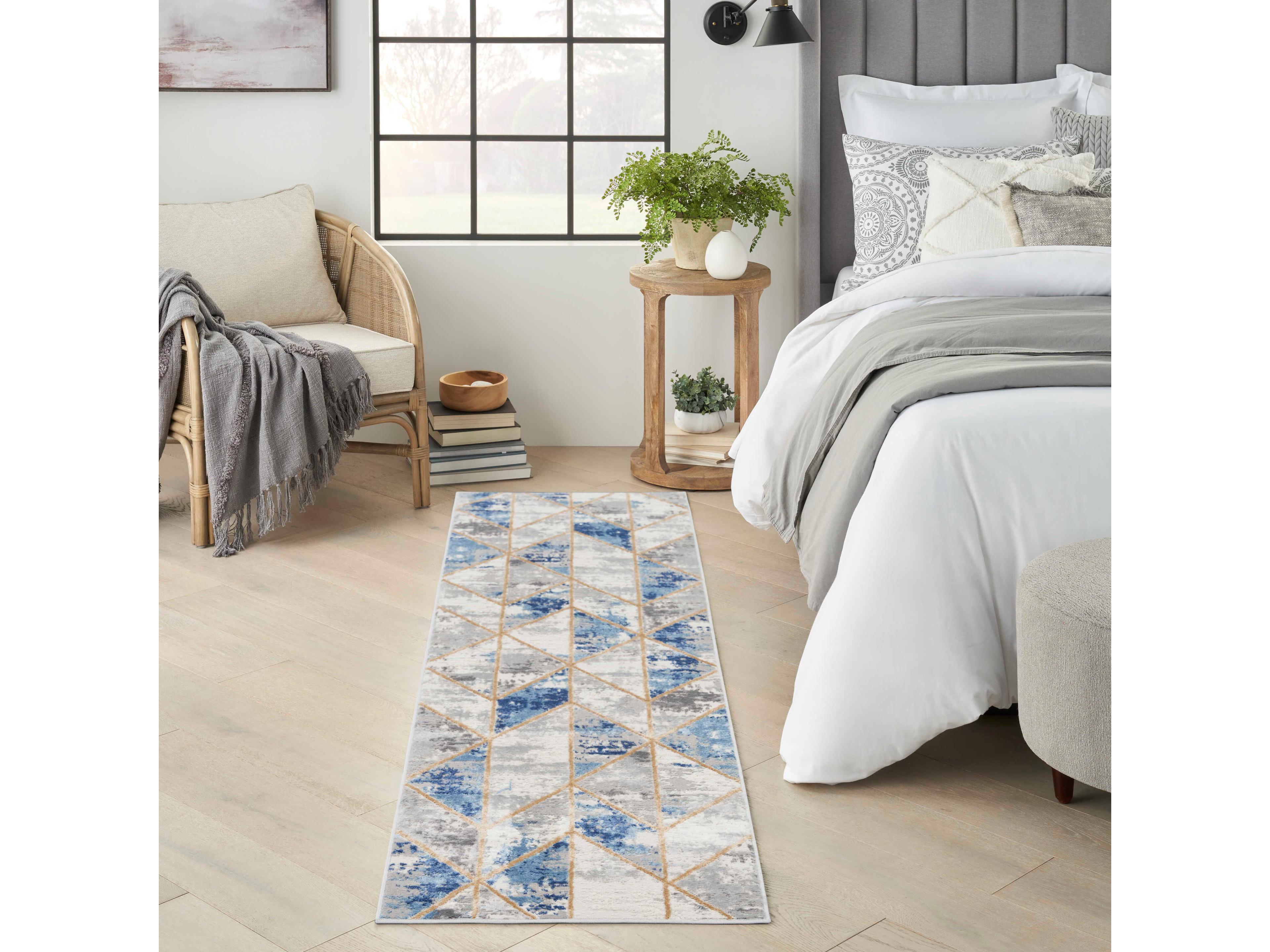 Nourison Elation Geometric Runner Area Rug