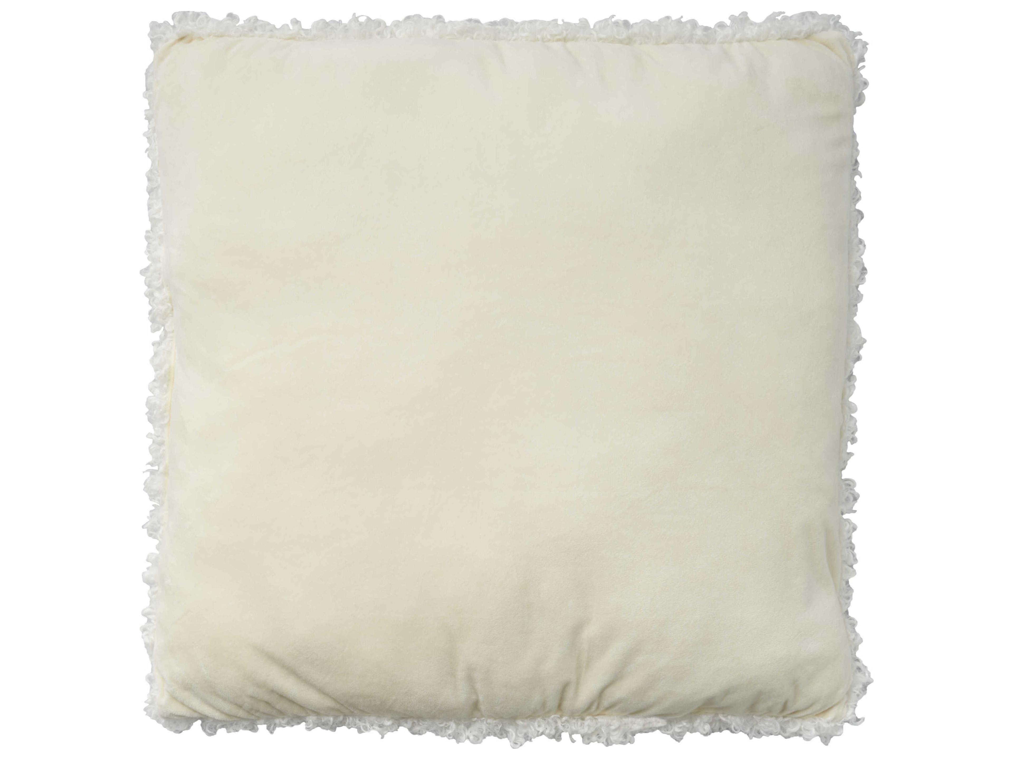 Nourison Faux Fur Ivory 22" x 22" Pillow