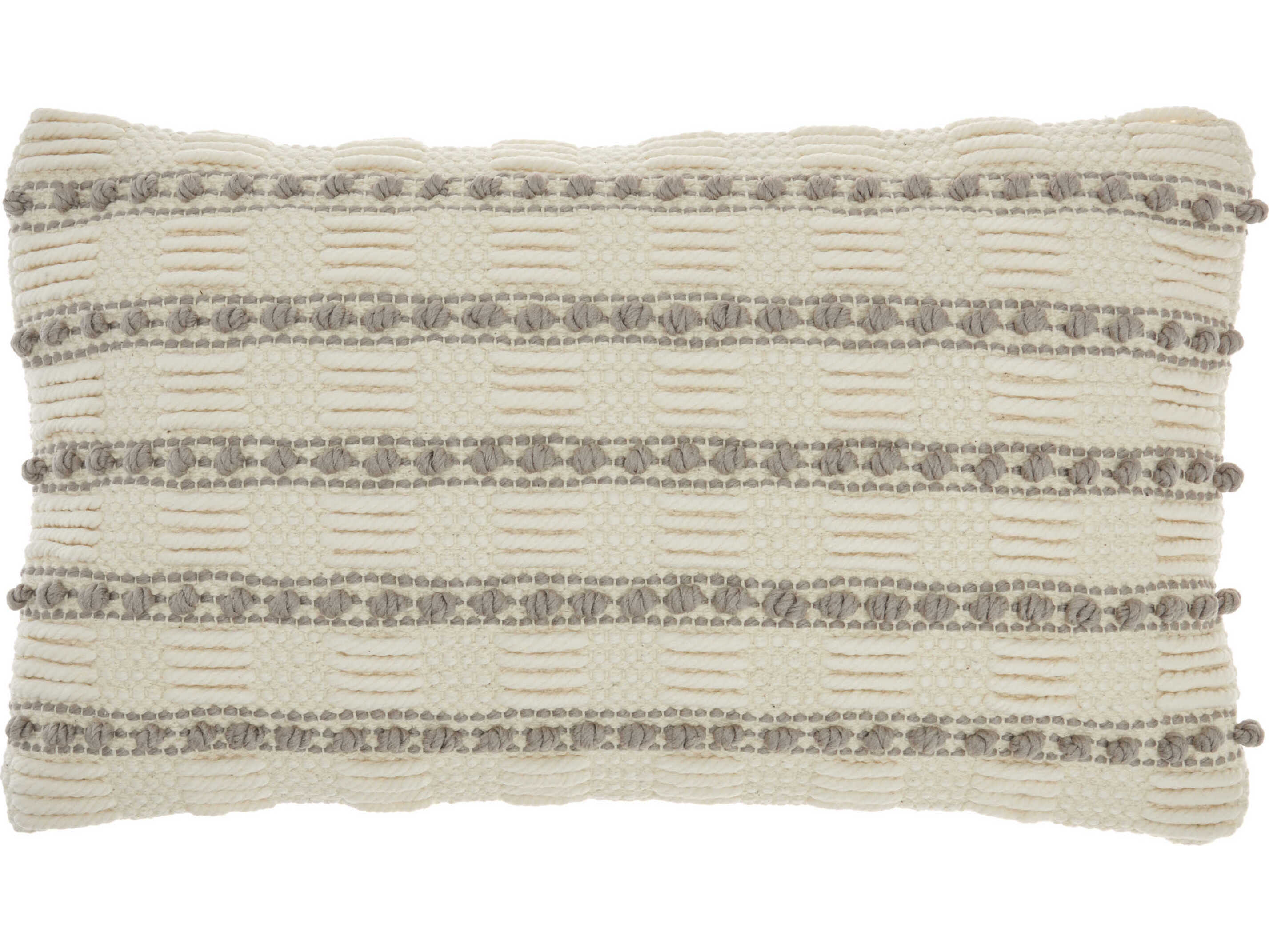 Nourison Life Styles Light Grey Pillow