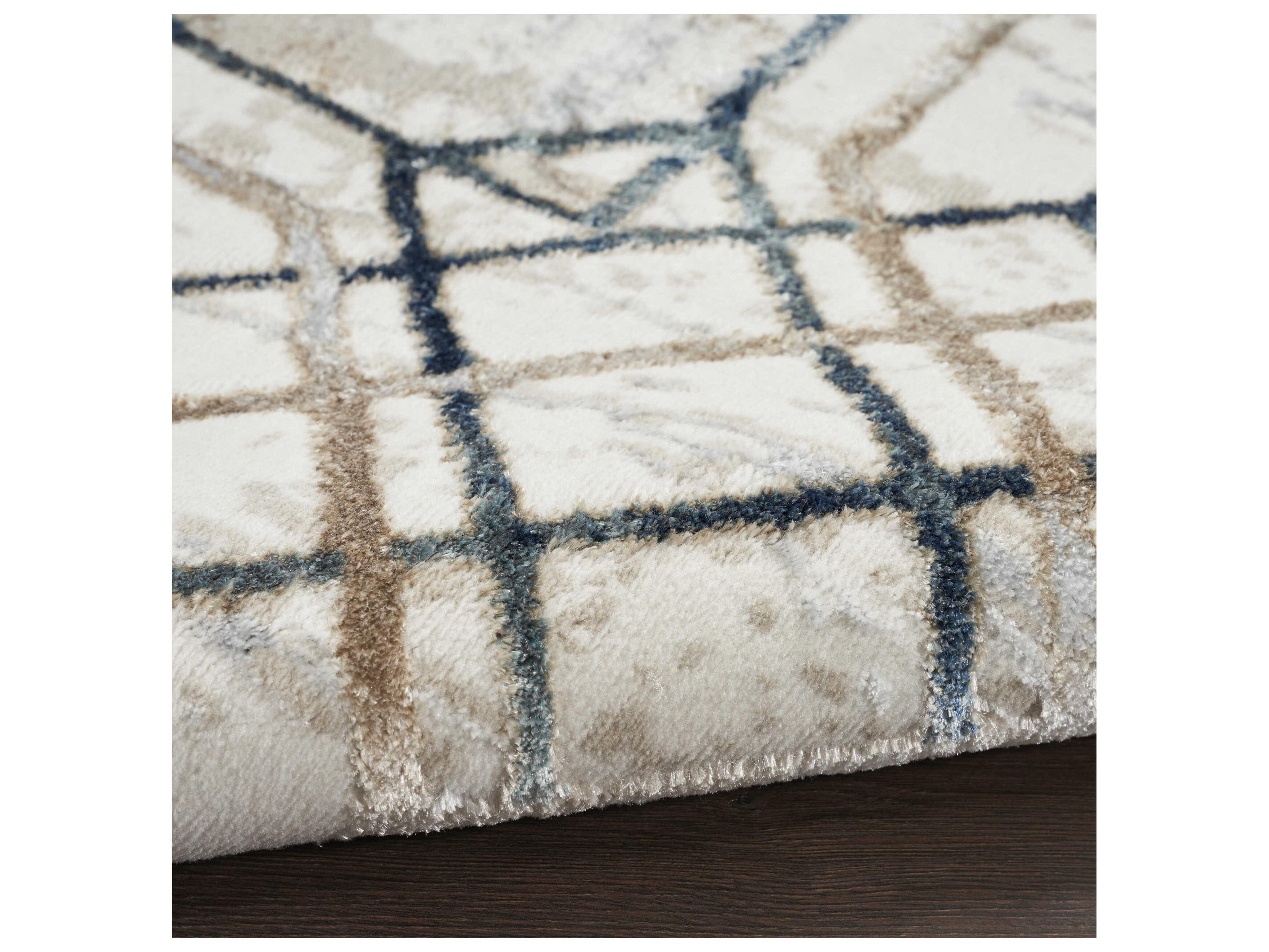 Nourison Glitz Bordered Runner Area Rug