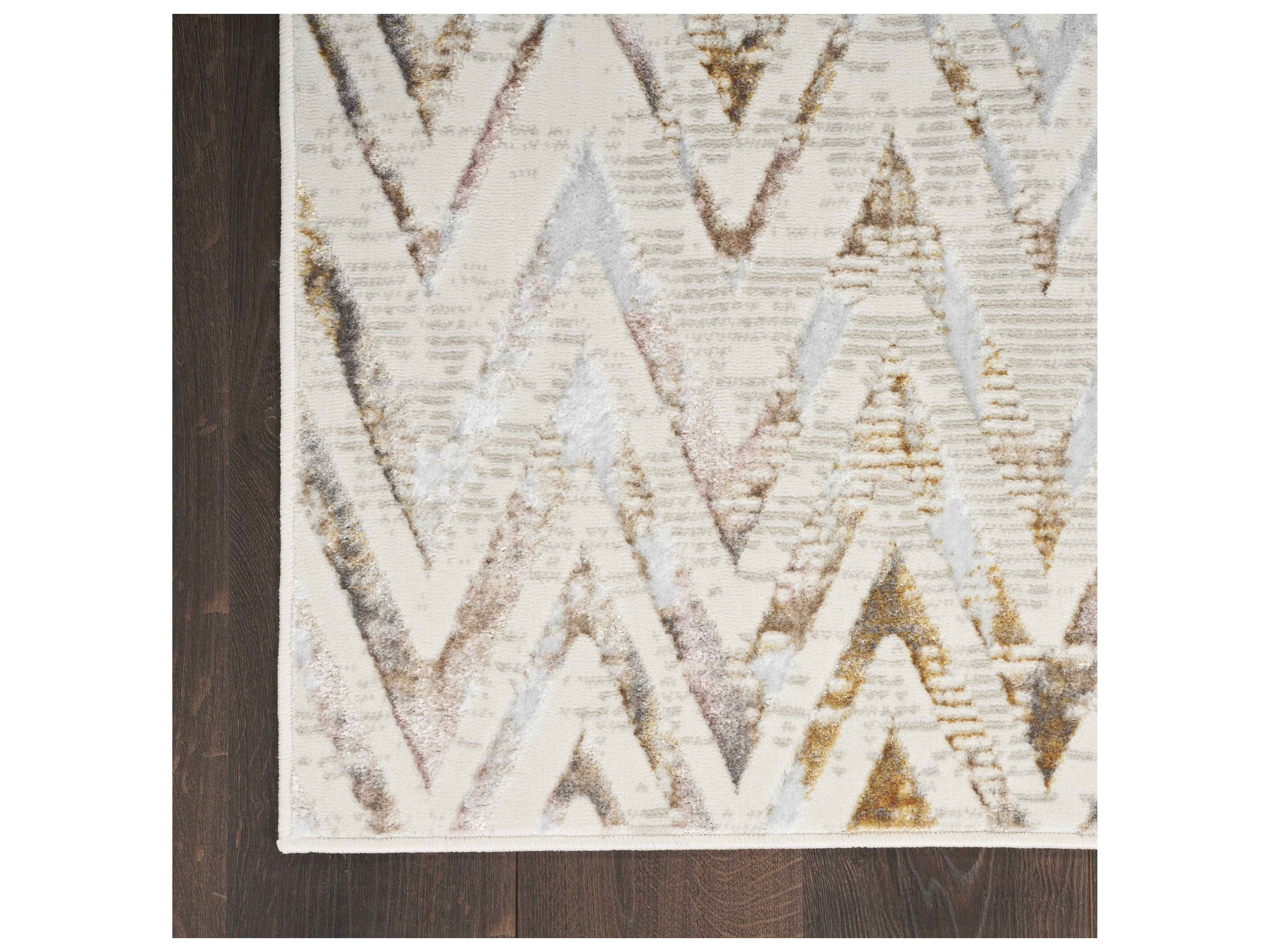 Nourison Glitz Chevron Runner Area Rug