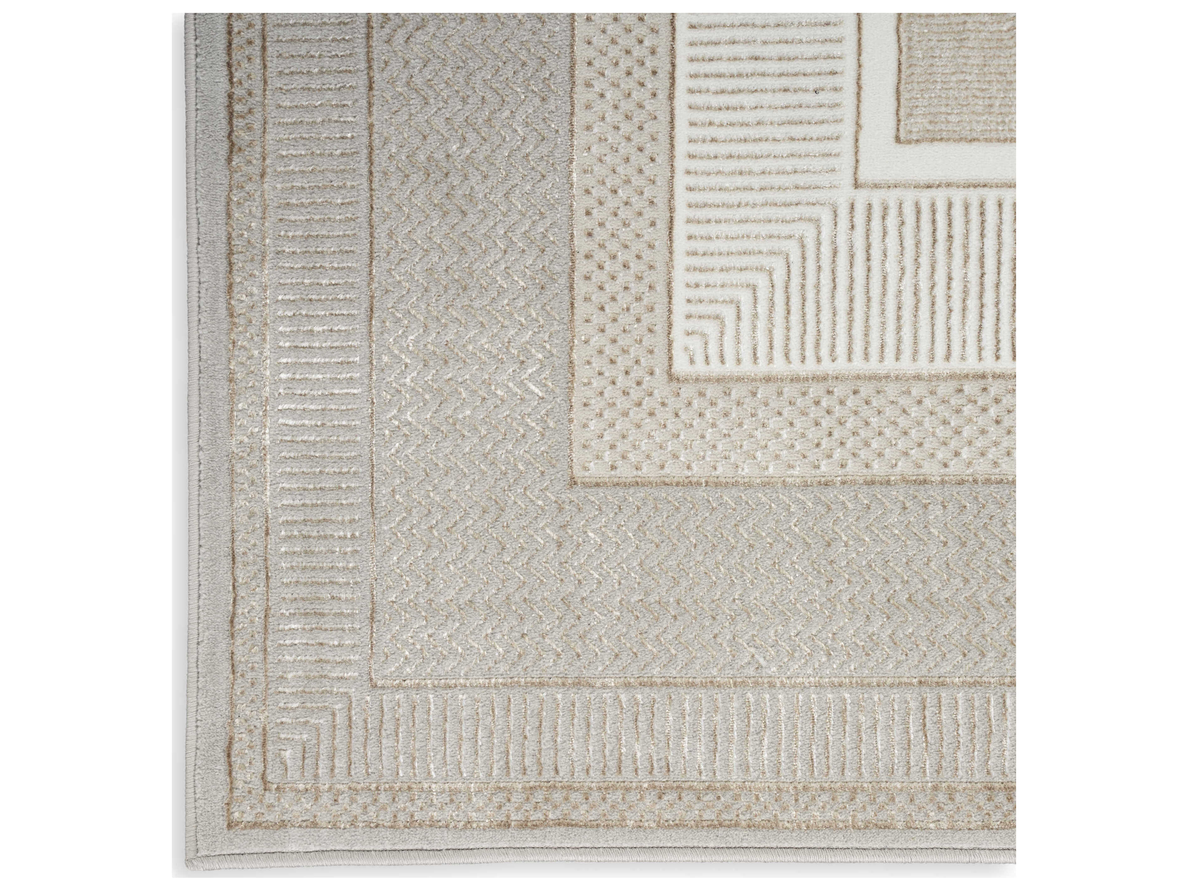 Nourison Glitz Bordered Runner Area Rug