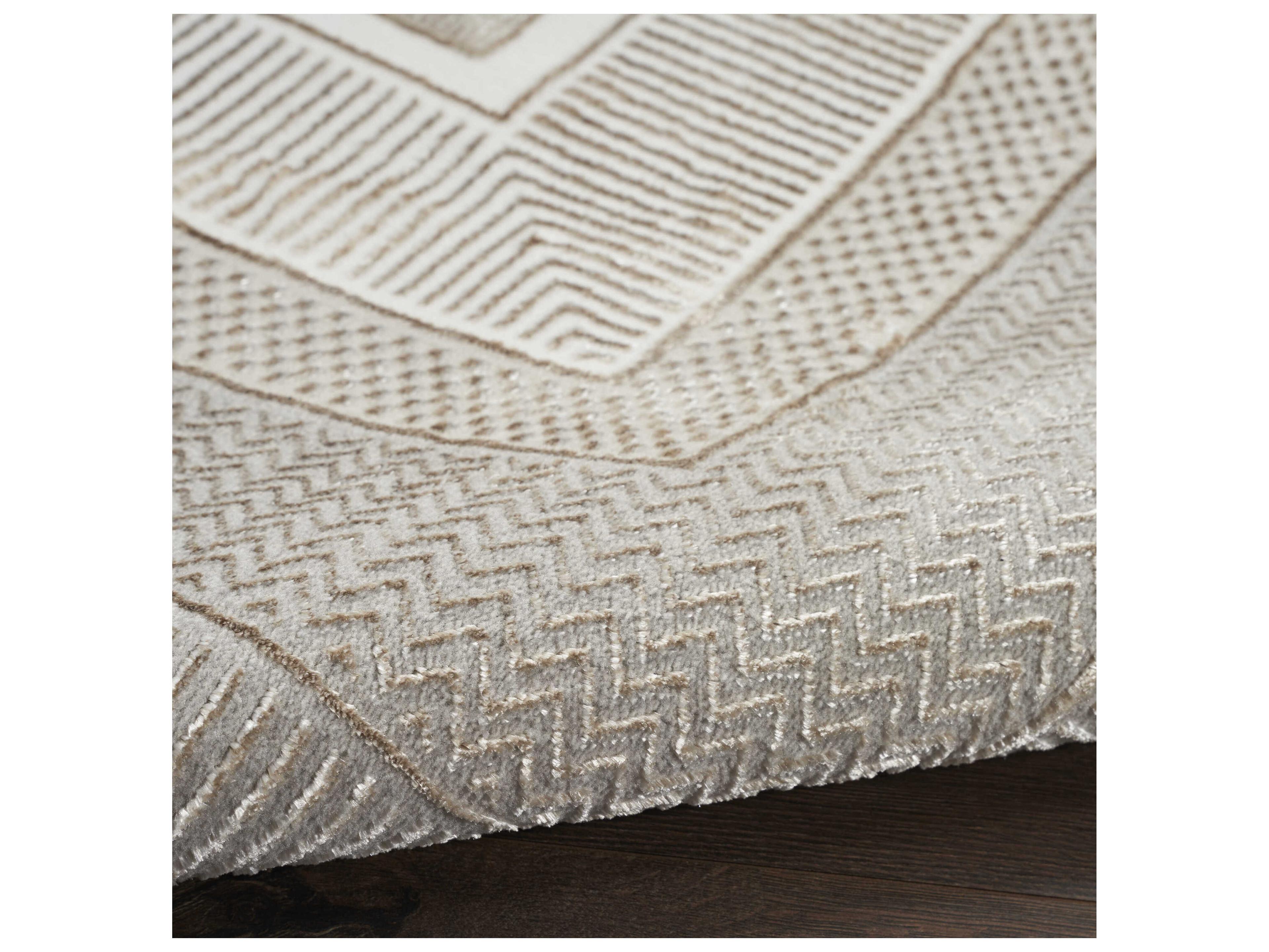 Nourison Glitz Bordered Runner Area Rug