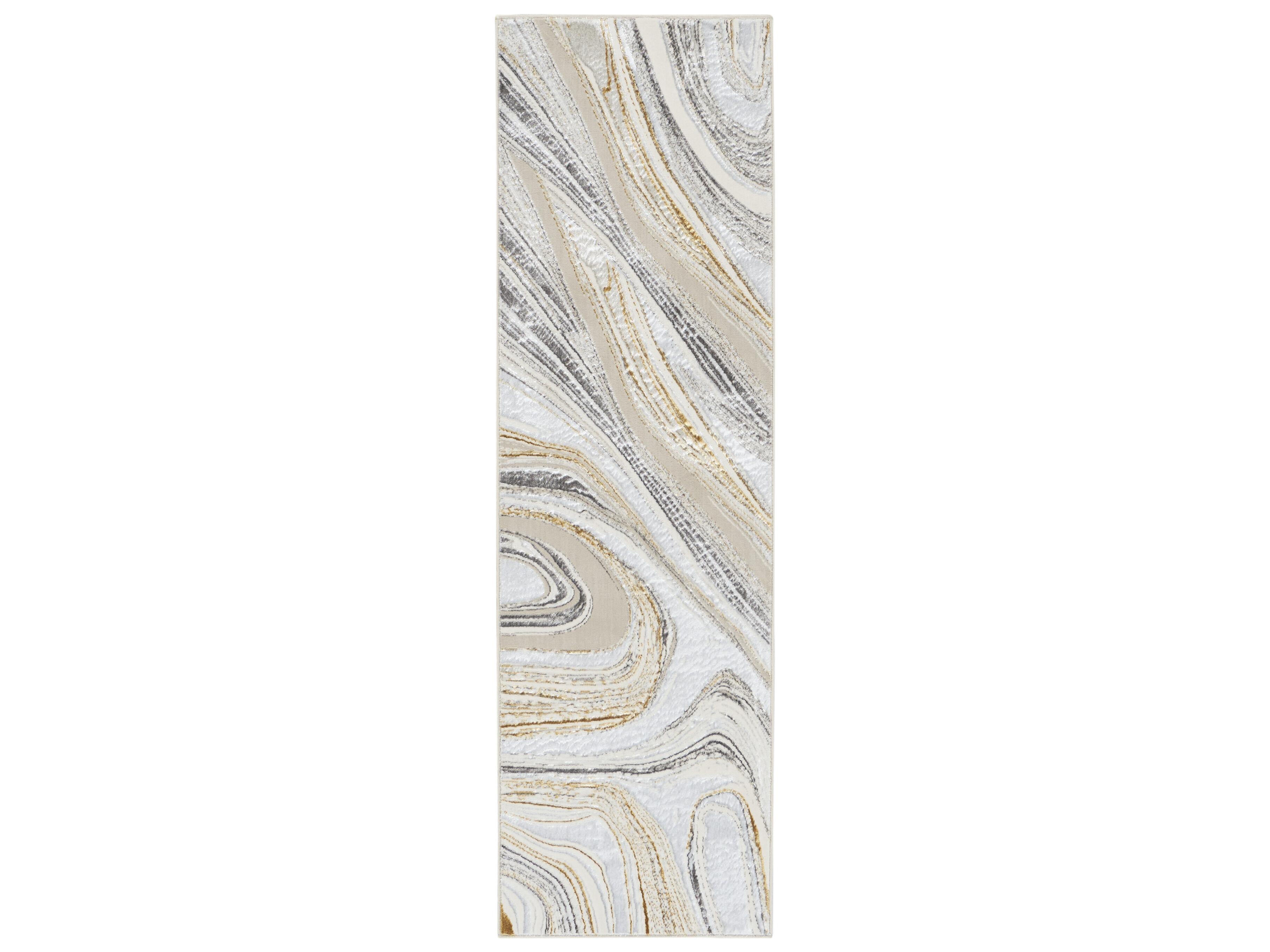 Nourison Glitz Abstract Runner Area Rug