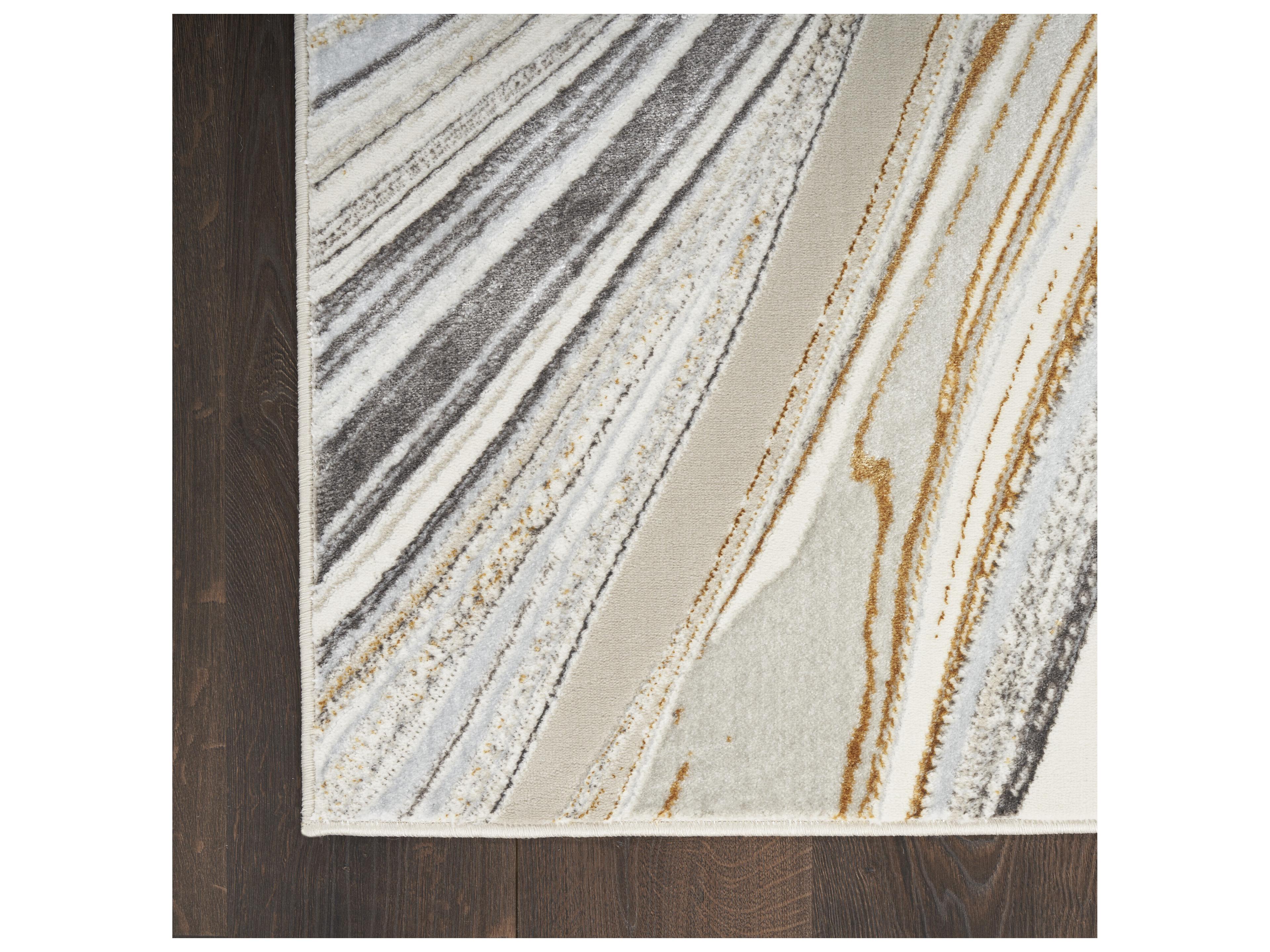 Nourison Glitz Abstract Runner Area Rug