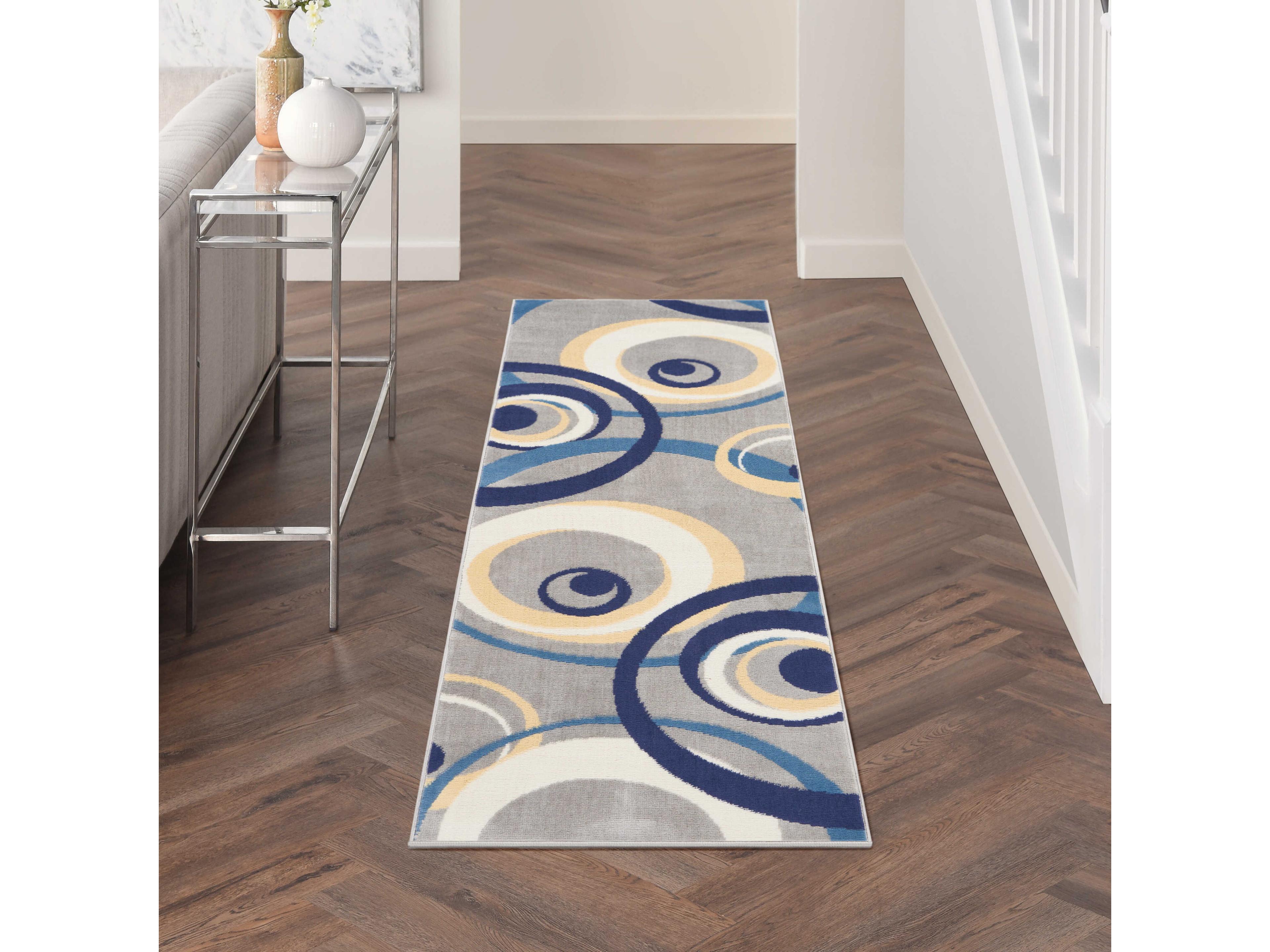 Nourison Grafix Geometric Runner Area Rug