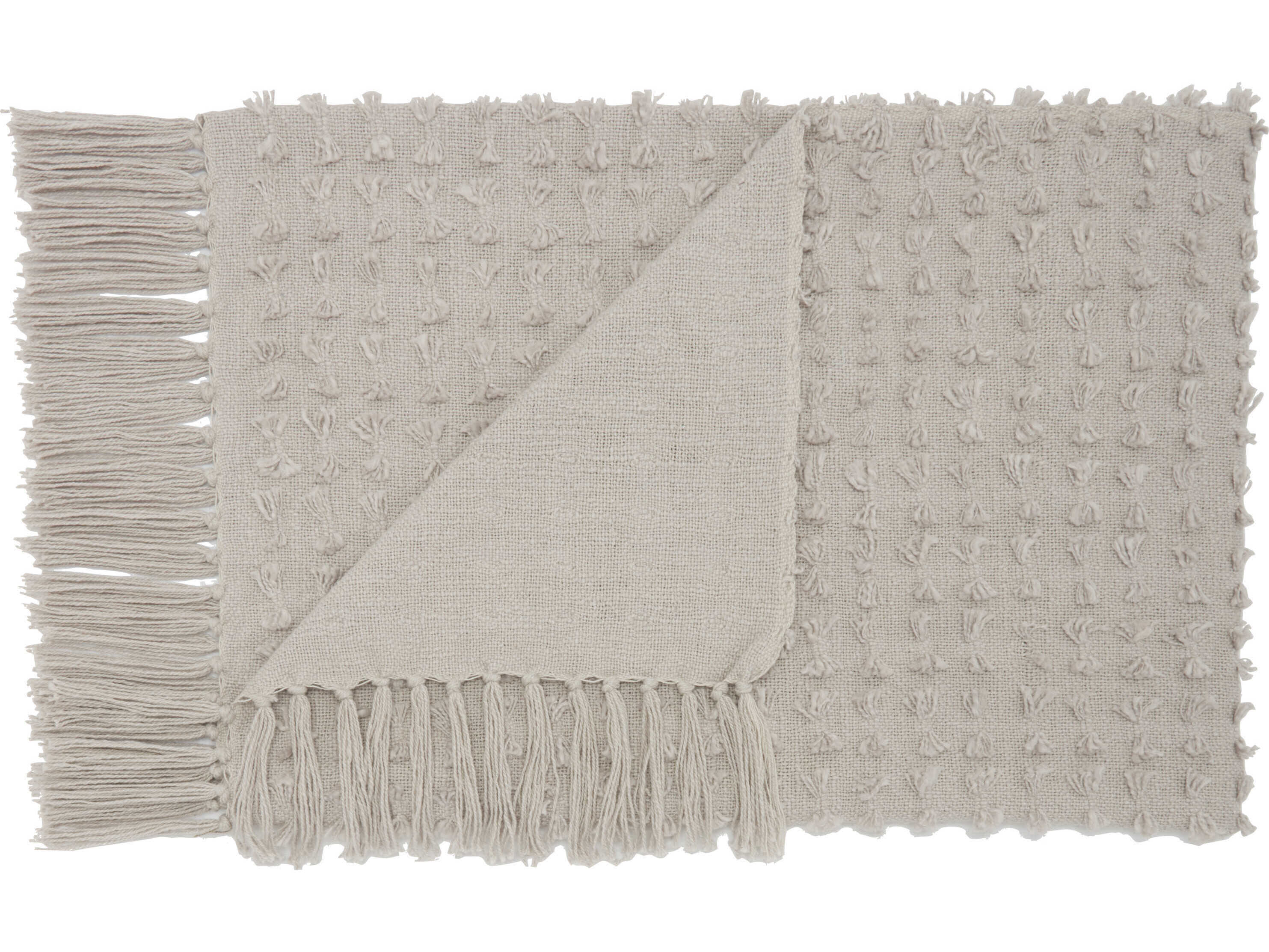 Nourison Life Styles Khaki Throw Blanket