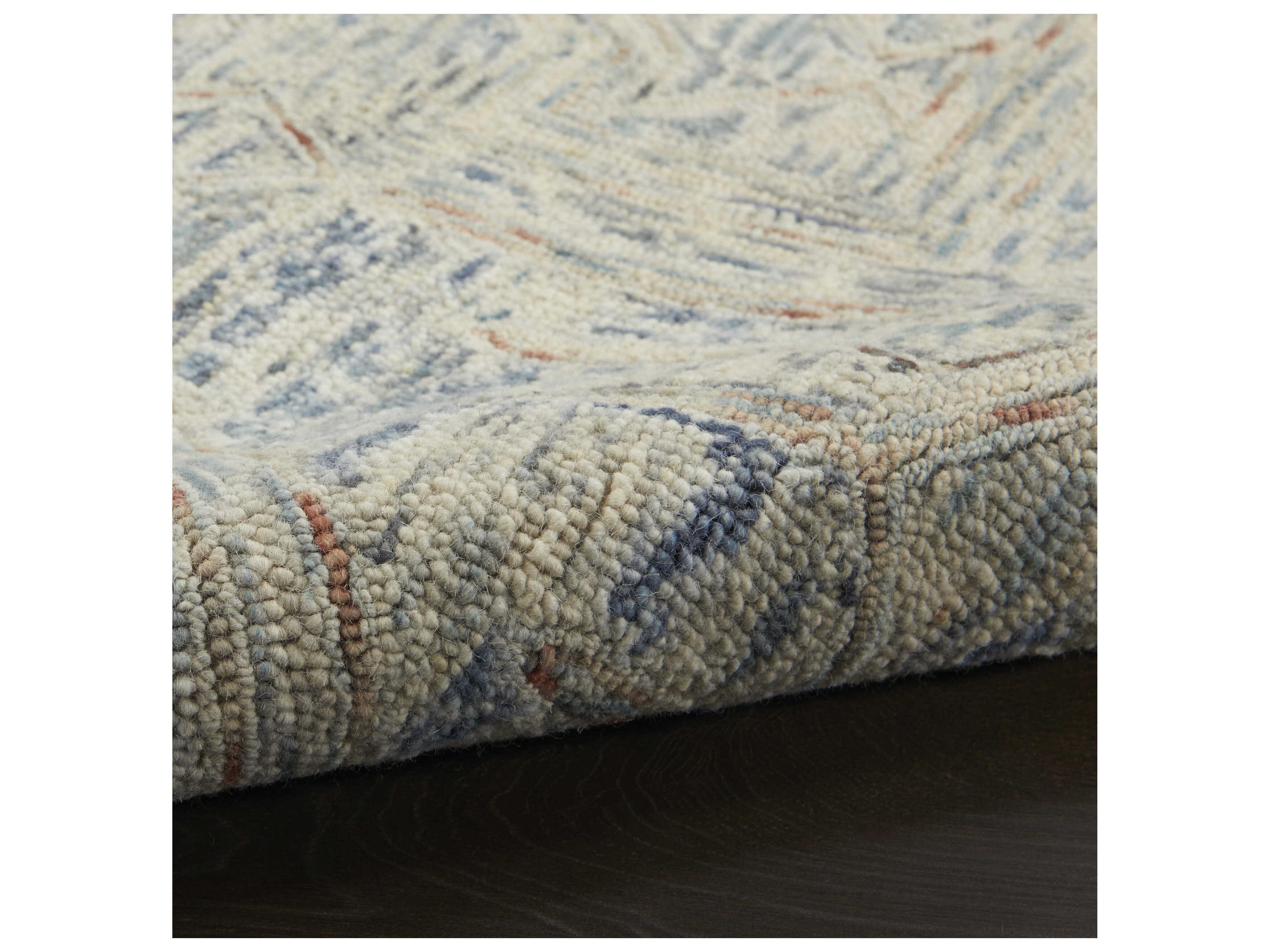 Nourison Interlock Bordered Runner Area Rug