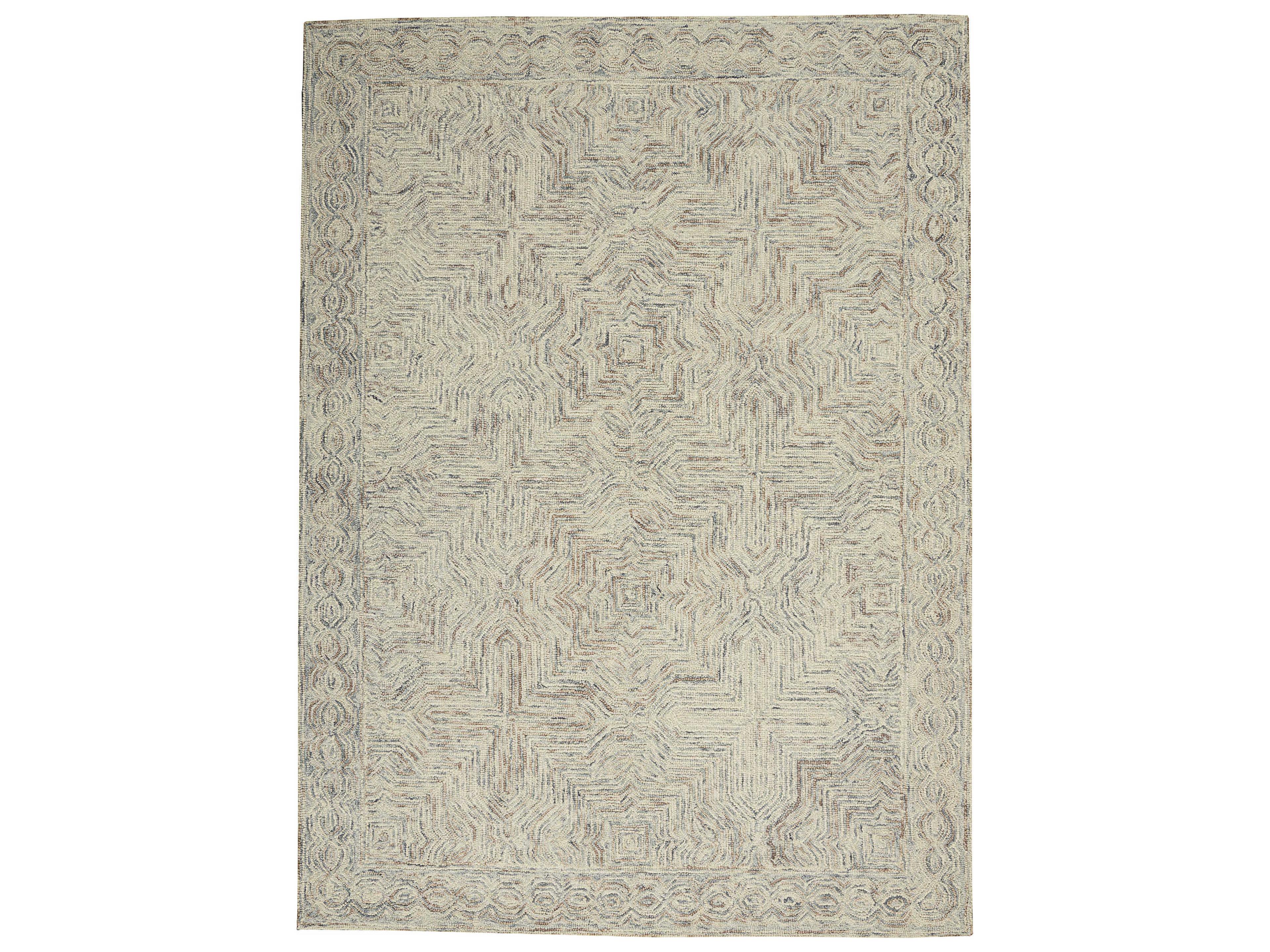 Nourison Interlock Bordered Area Rug