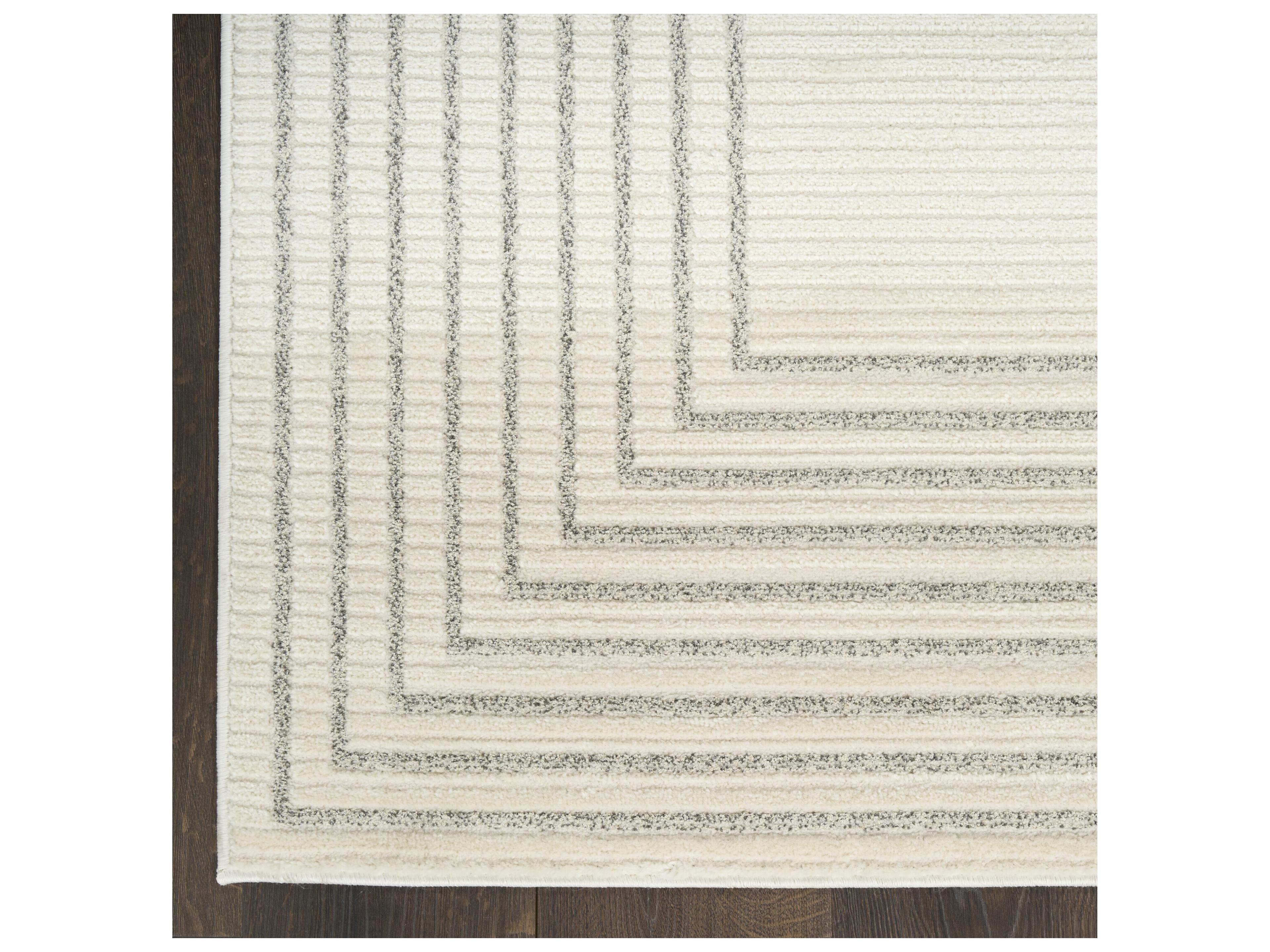 Nourison Ivory Hues Geometric Area Rug