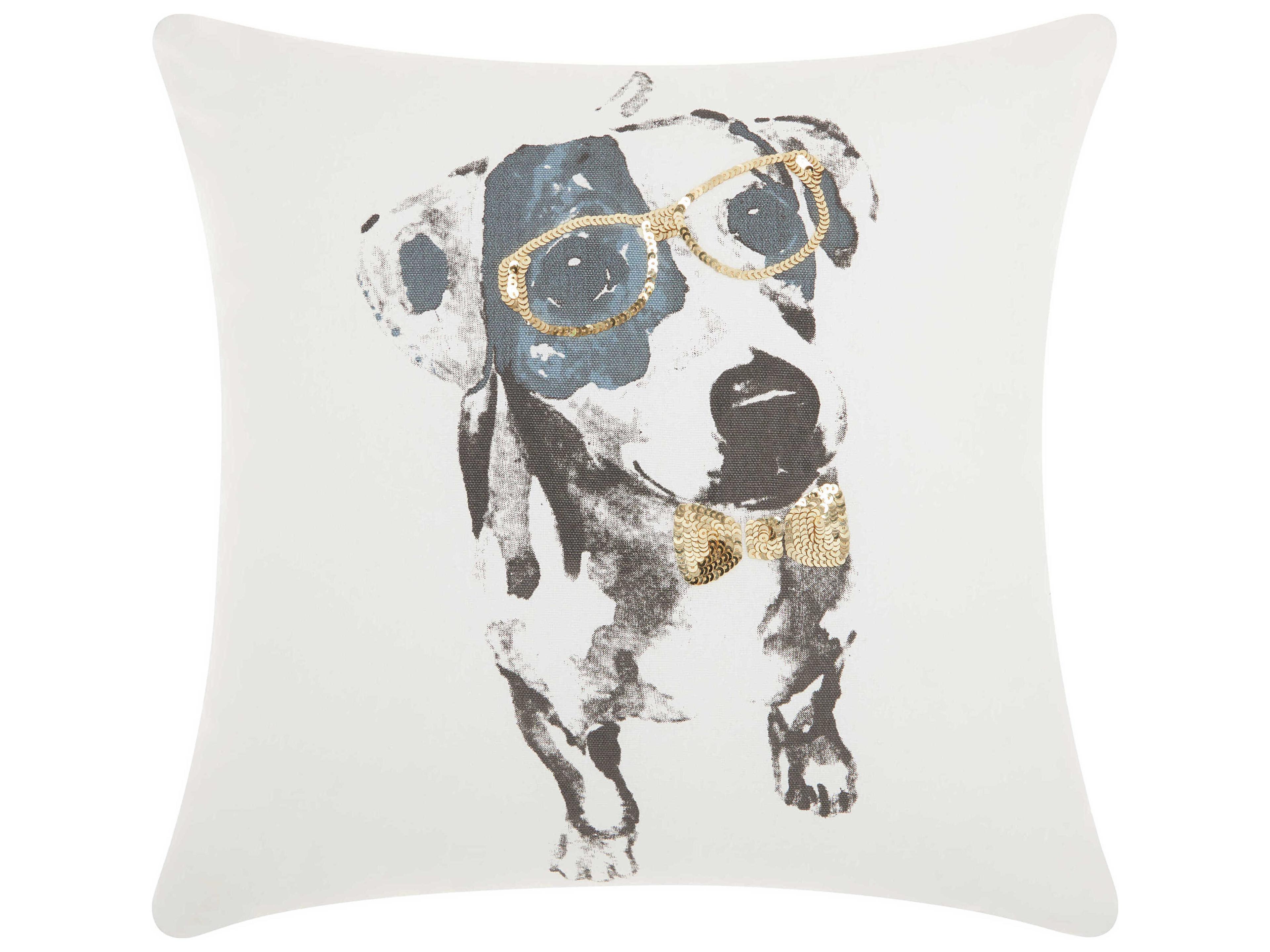 Nourison Luminescence Gold 18" x 18" Pillow