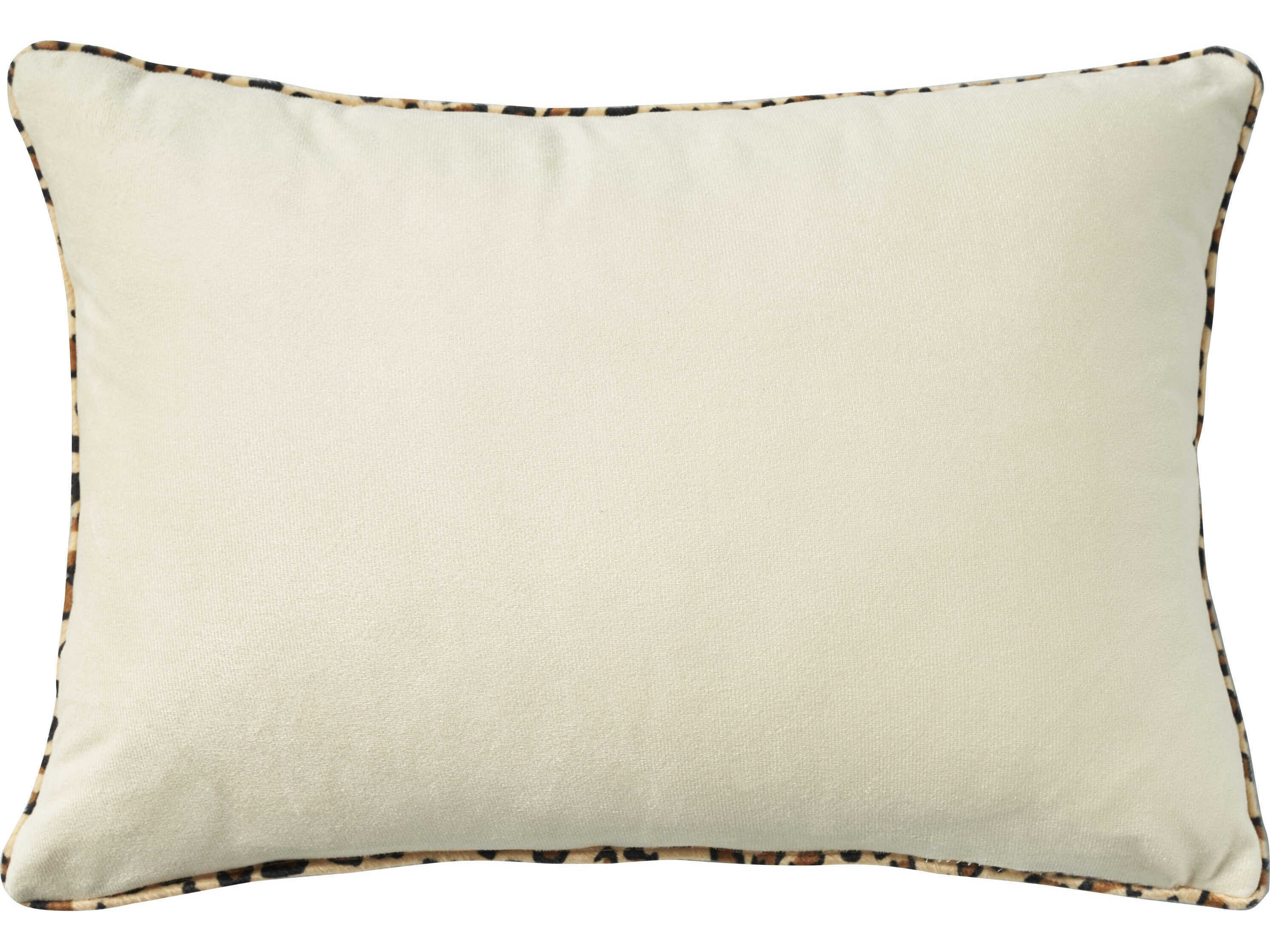 Nourison Holiday Pillows Beige 14" x 20" Applique Bunnies Pillow