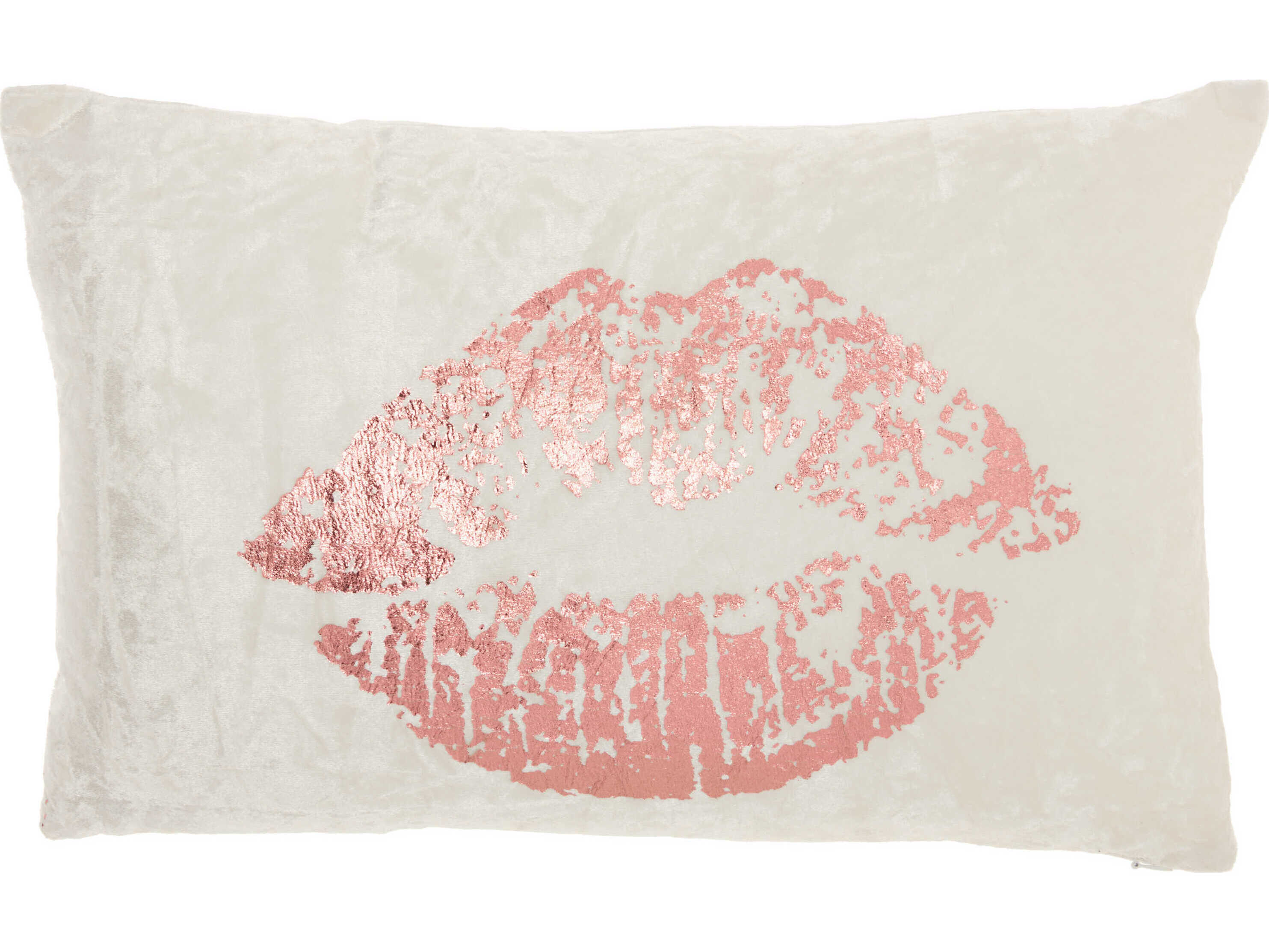 Nourison Luminescence Rose Gold 12" x 18" Pillow