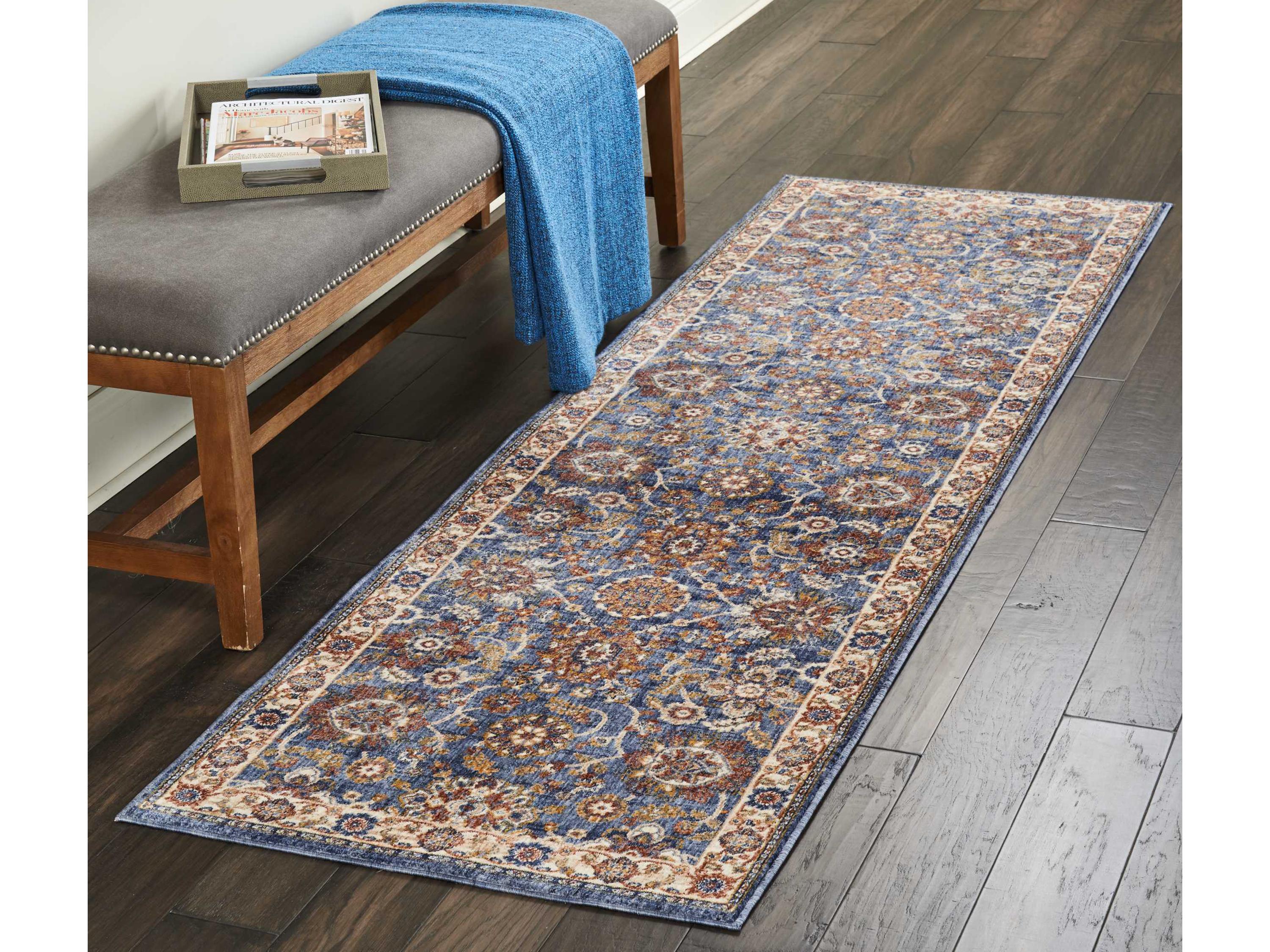 Nourison Lagos Bordered Runner Area Rug