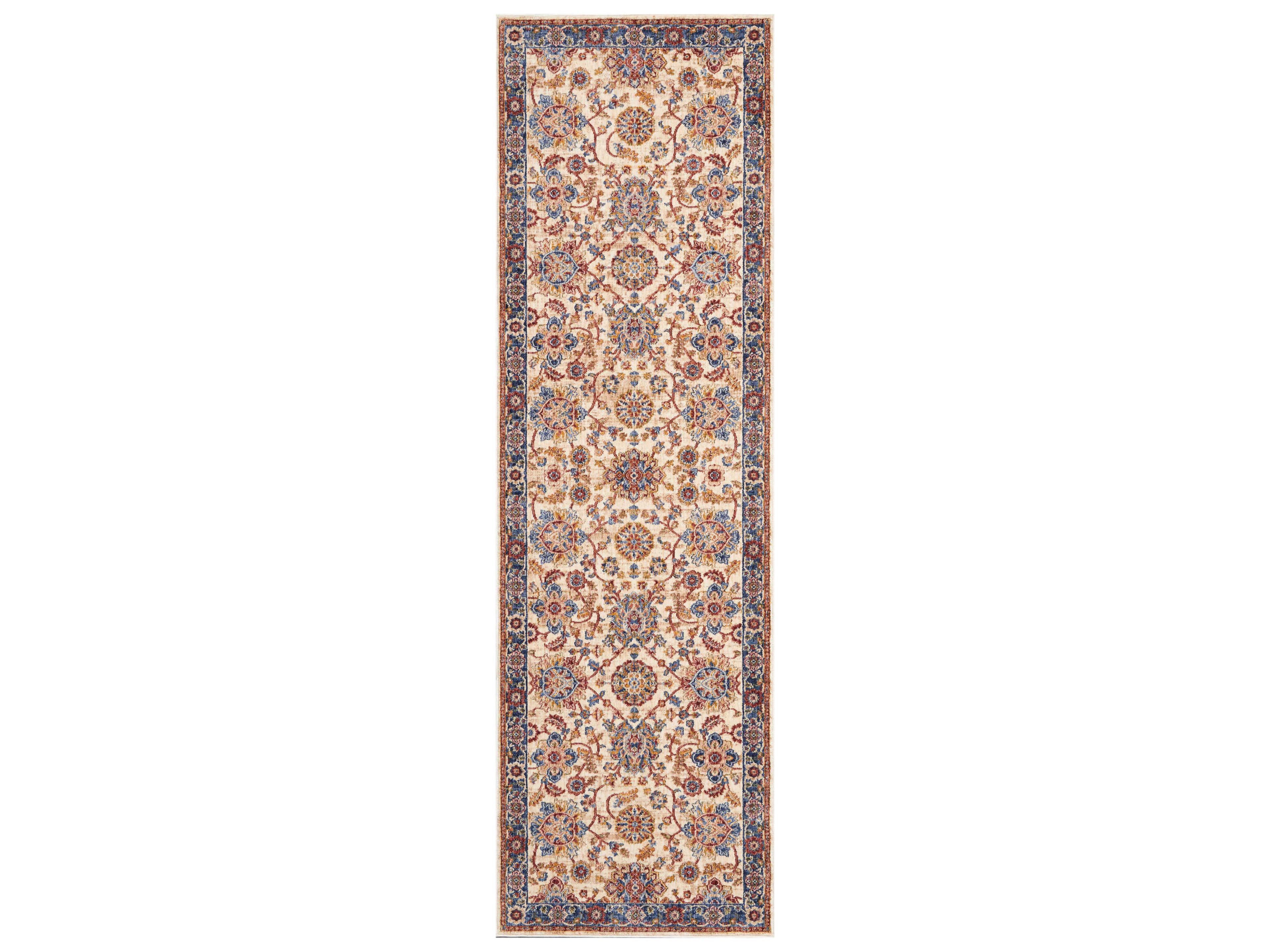 Nourison Lagos Bordered Runner Area Rug
