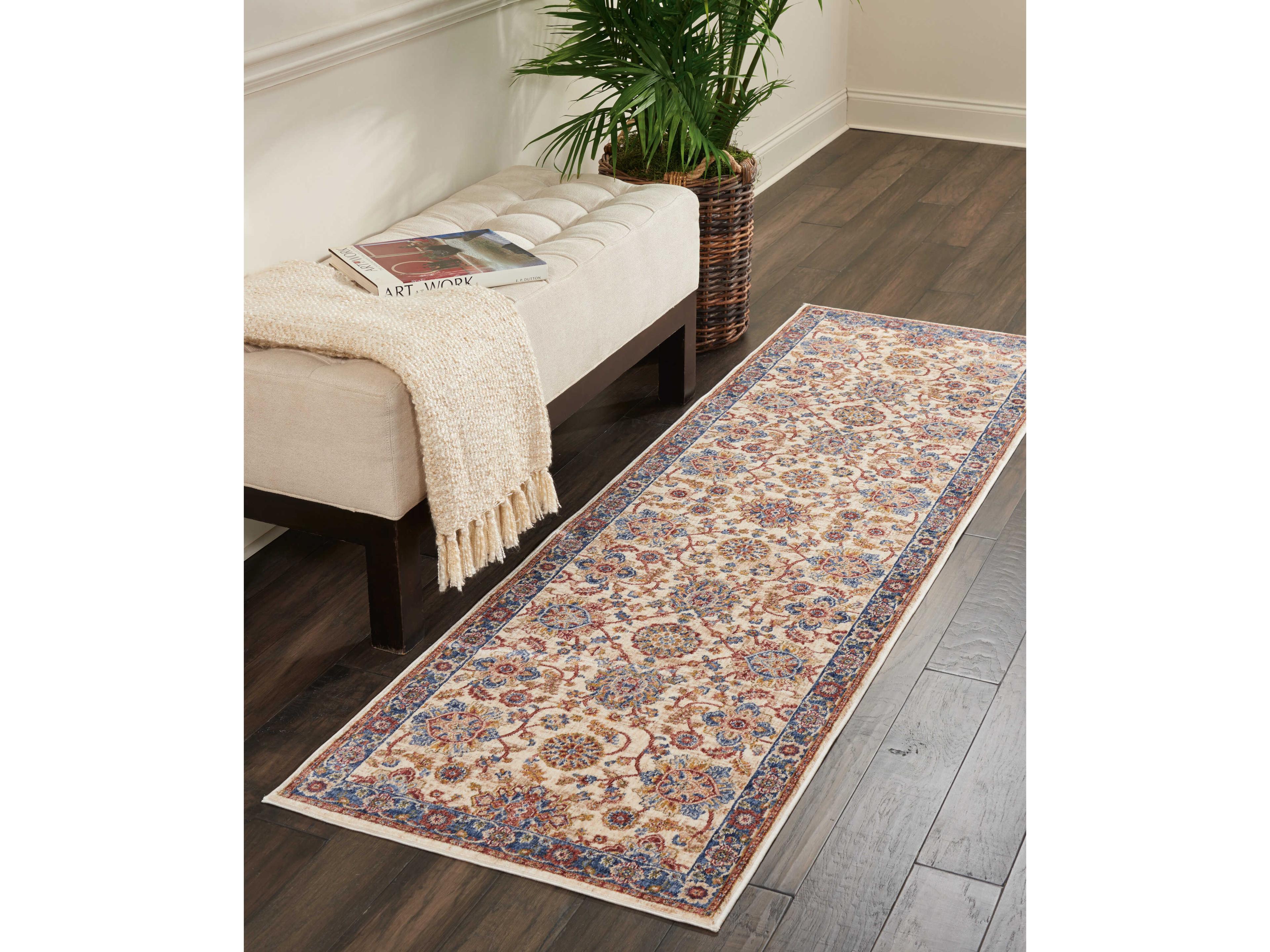 Nourison Lagos Bordered Runner Area Rug
