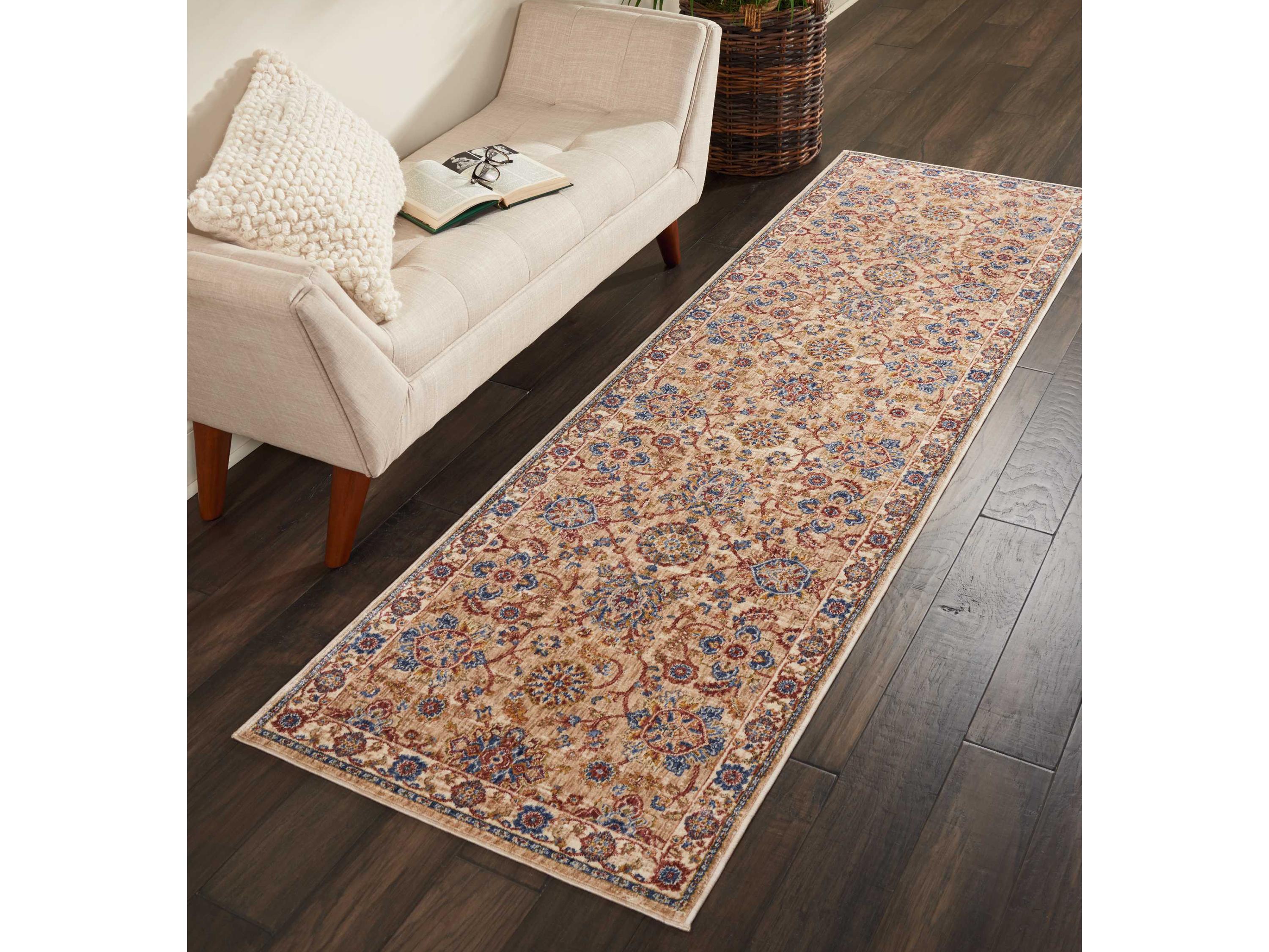 Nourison Lagos Bordered Runner Area Rug