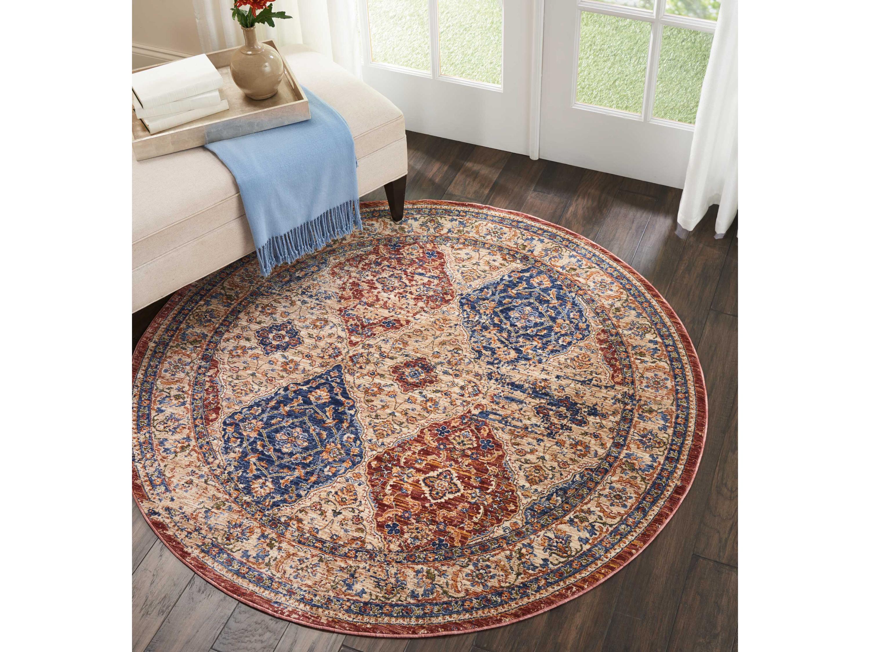 Nourison Lagos Bordered Area Rug