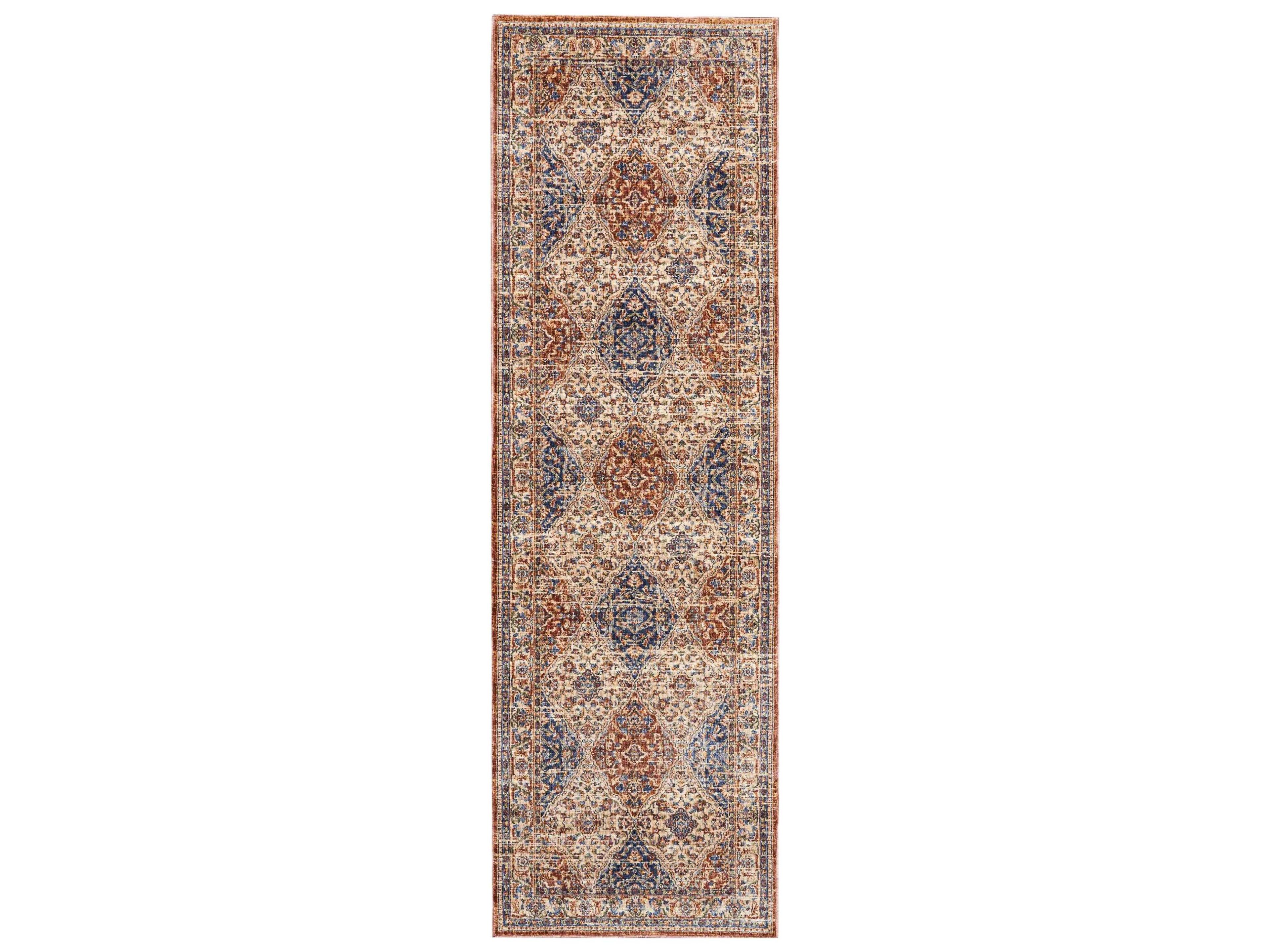 Nourison Lagos Bordered Runner Area Rug