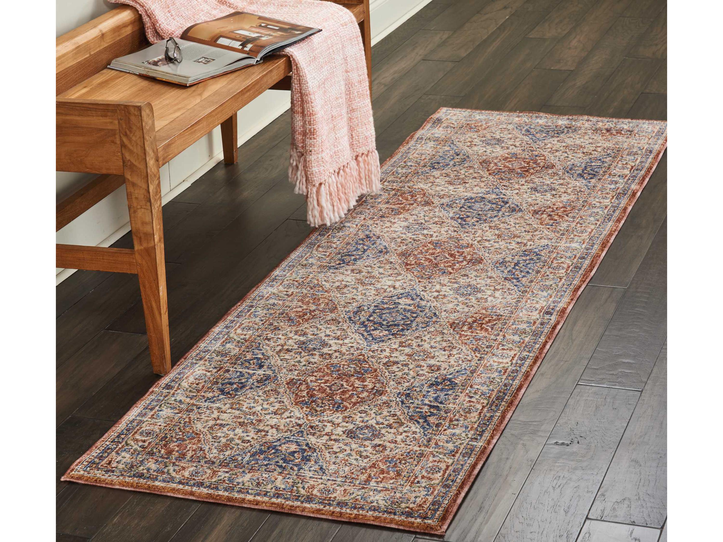 Nourison Lagos Bordered Runner Area Rug