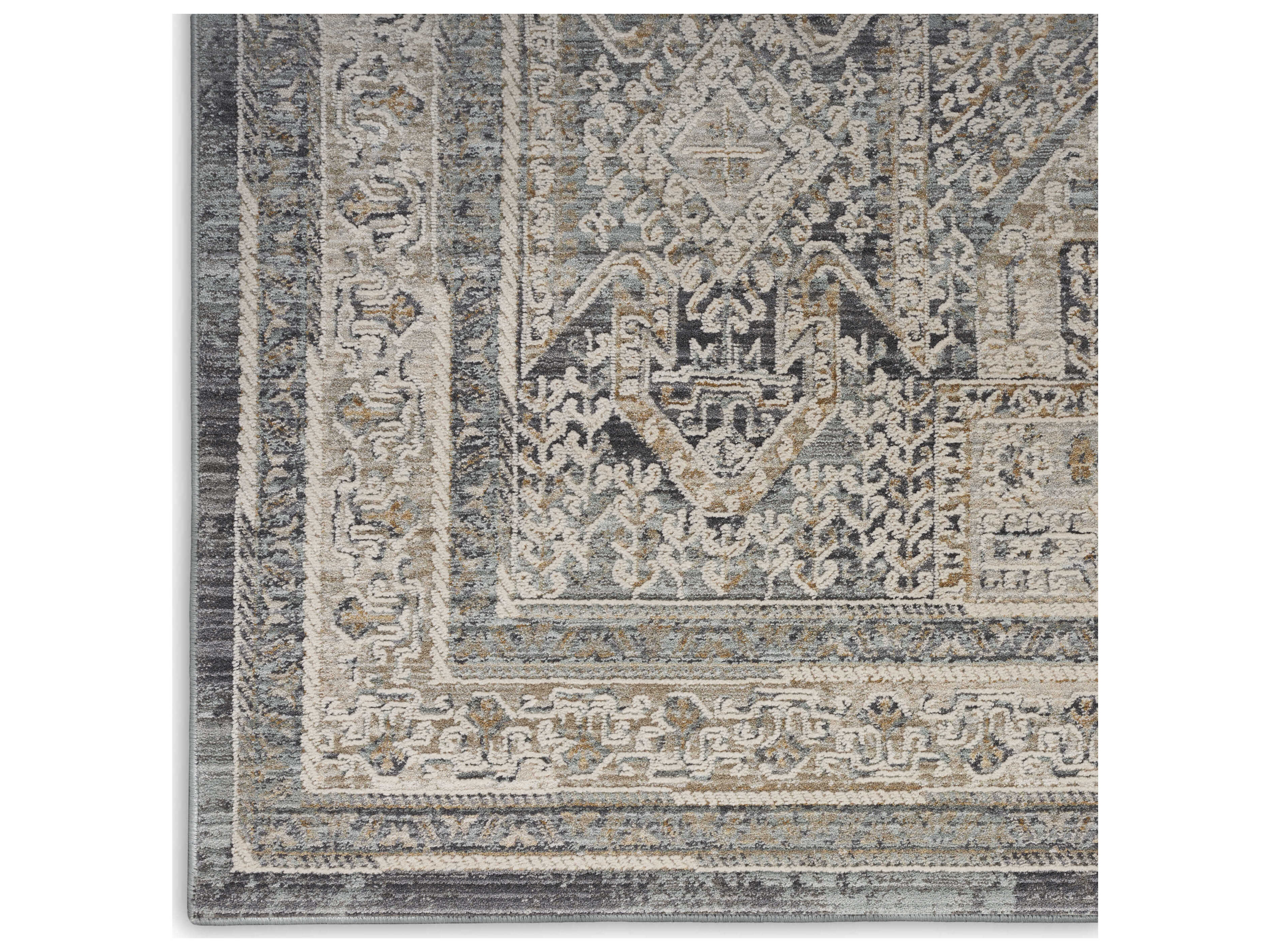 Nourison Lynx Bordered Runner Area Rug