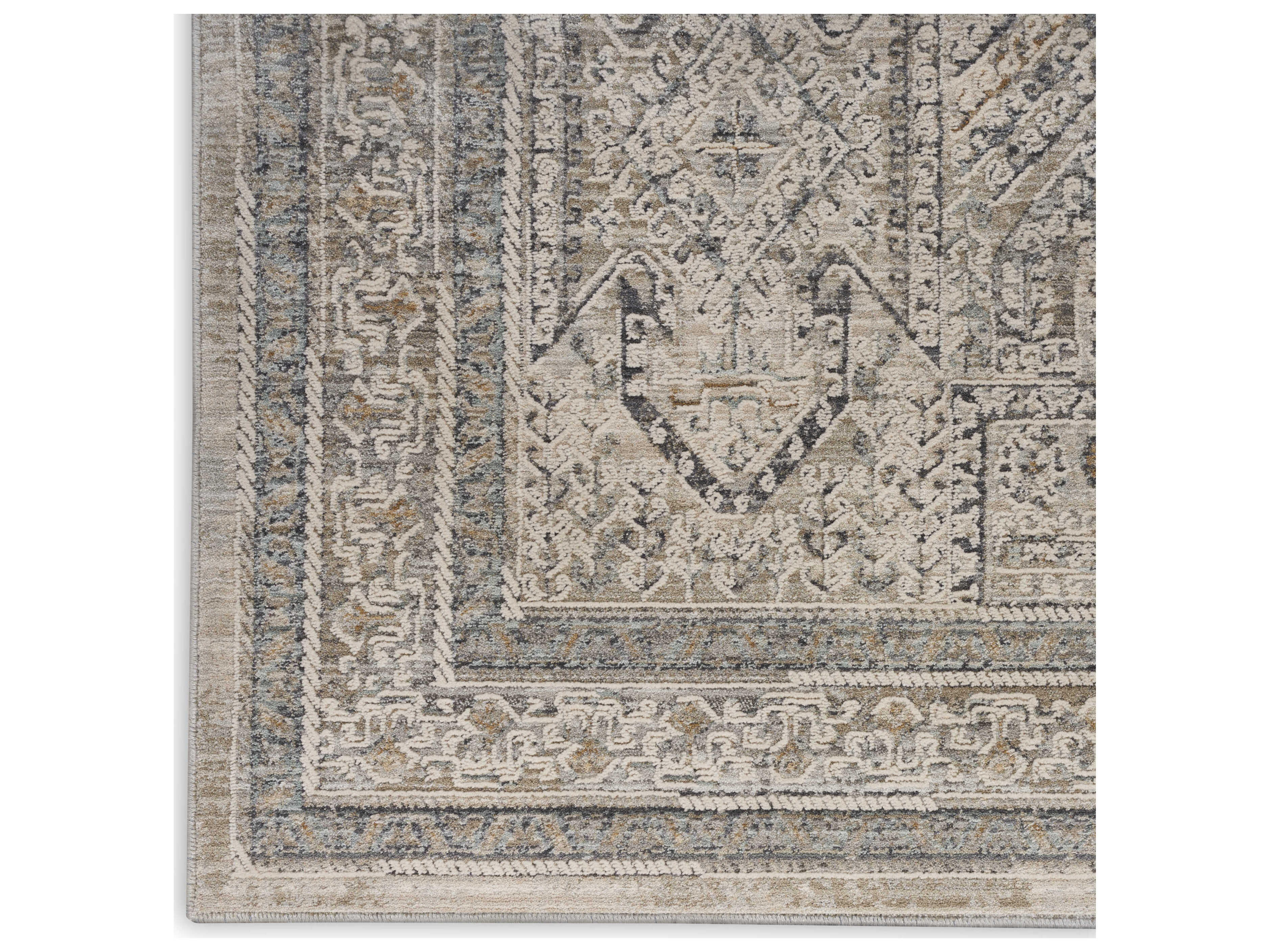 Nourison Lynx Bordered Runner Area Rug