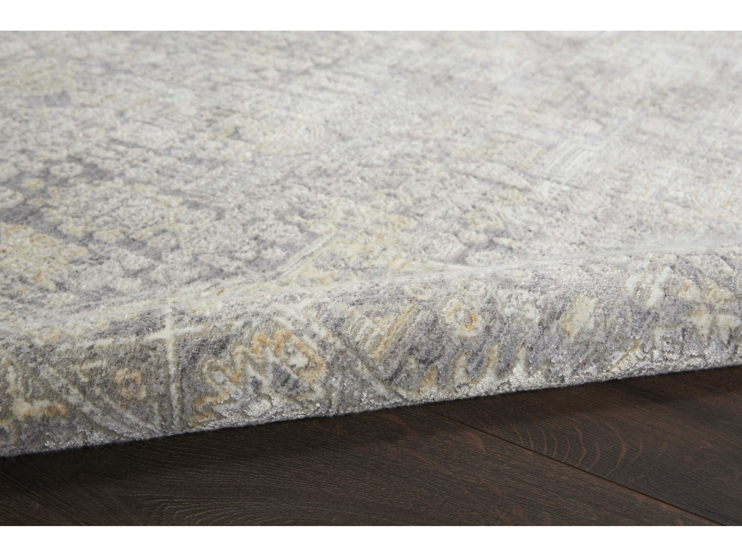 Nourison Lustrous Weave Bordered Runner Area Rug