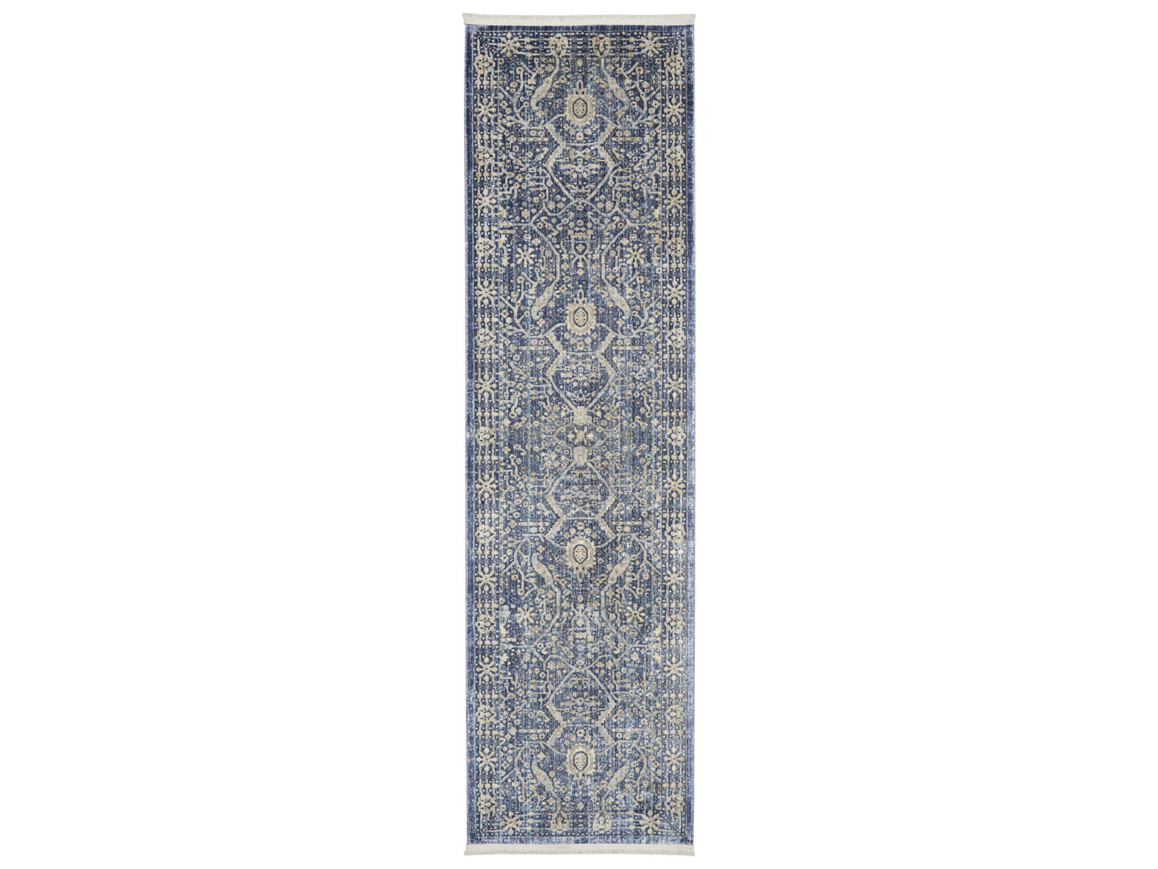 Nourison Lustrous Weave Bordered Runner Area Rug