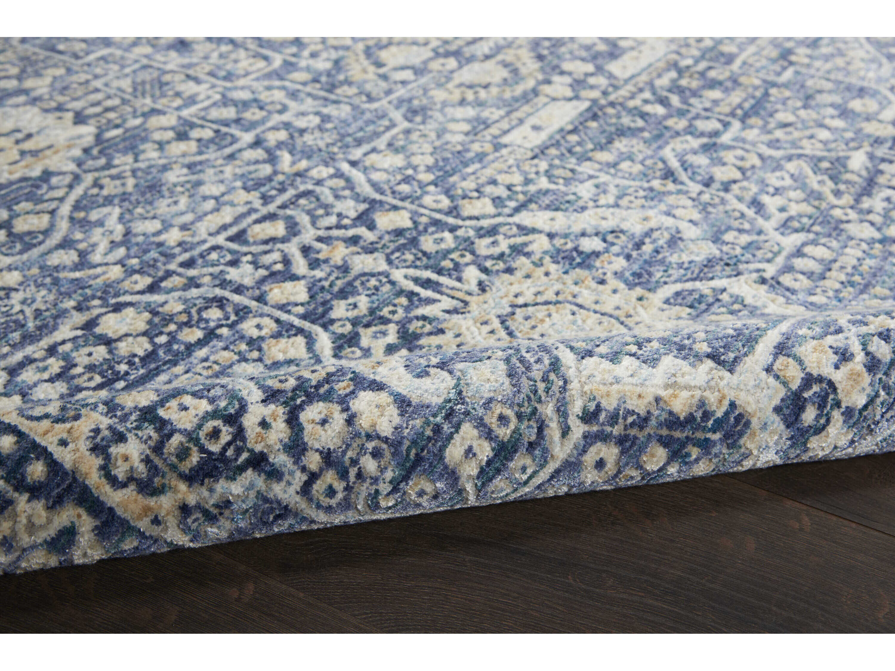 Nourison Lustrous Weave Bordered Runner Area Rug