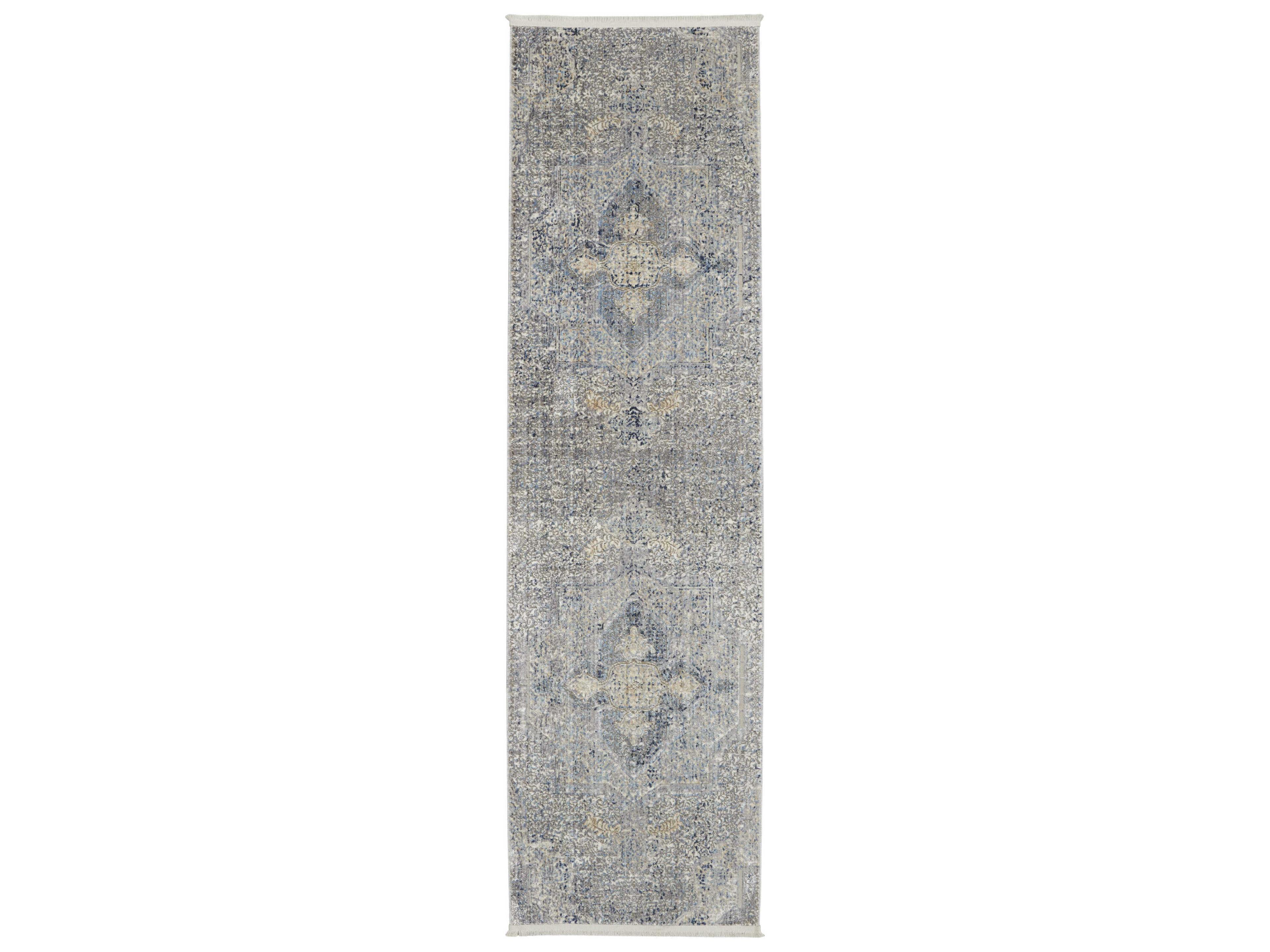 Nourison Lustrous Weave Bordered Runner Area Rug