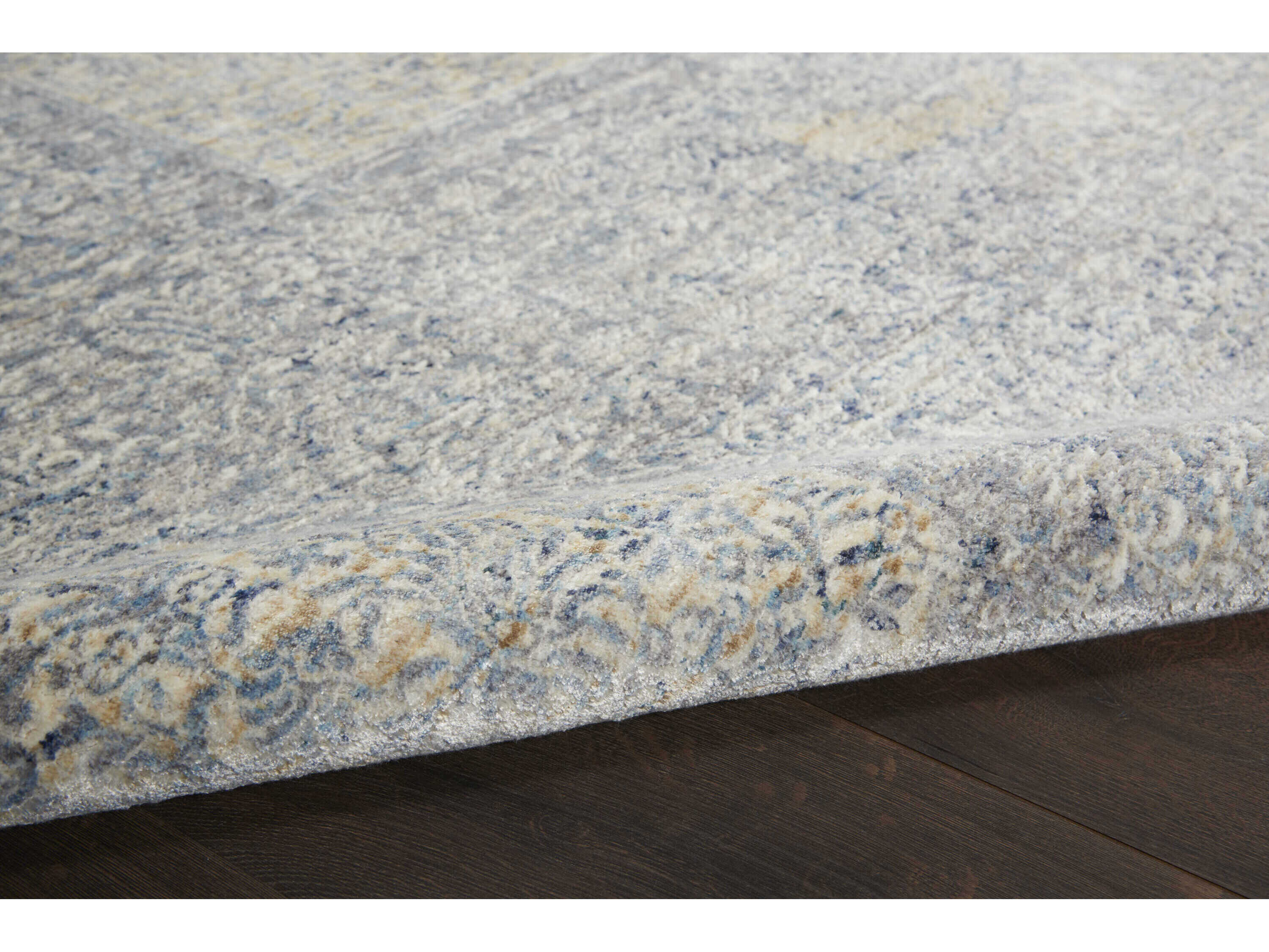 Nourison Lustrous Weave Bordered Runner Area Rug